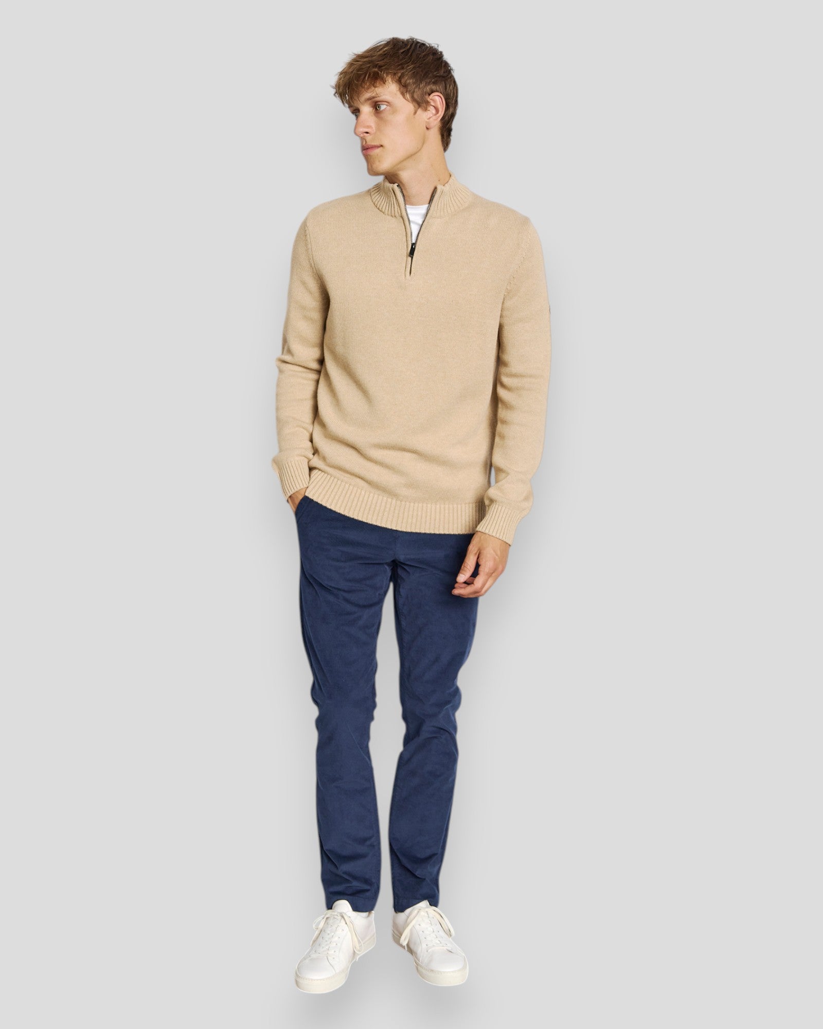 Stian Regular Fit Knitwear - Sand