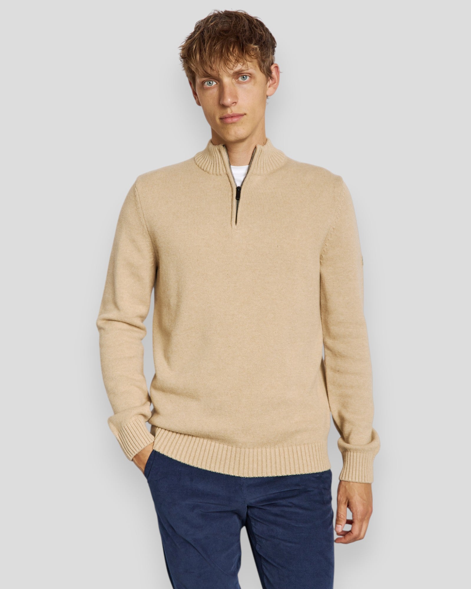Stian Regular Fit Knitwear - Sand