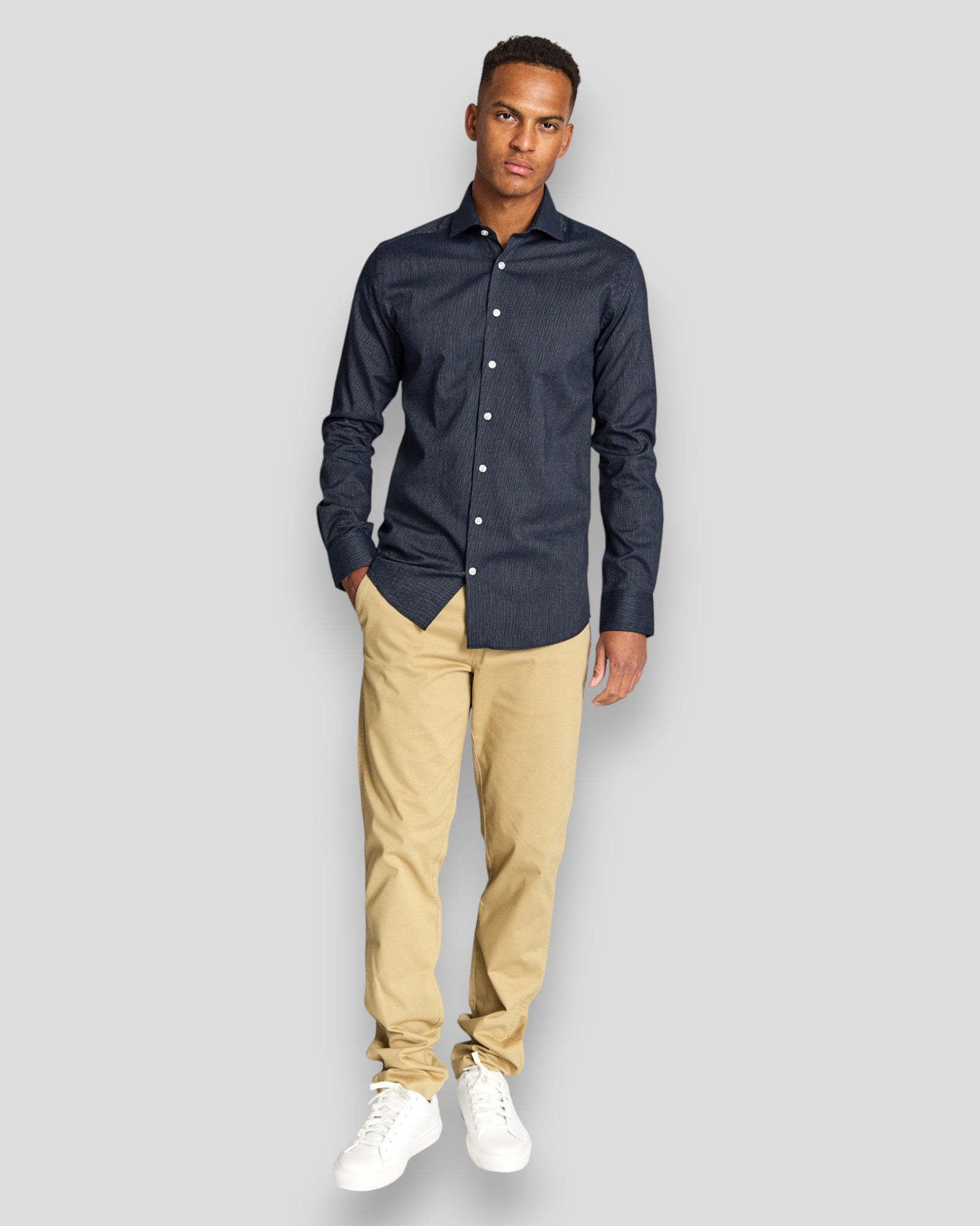Toft Modern Fit Shirt - Navy