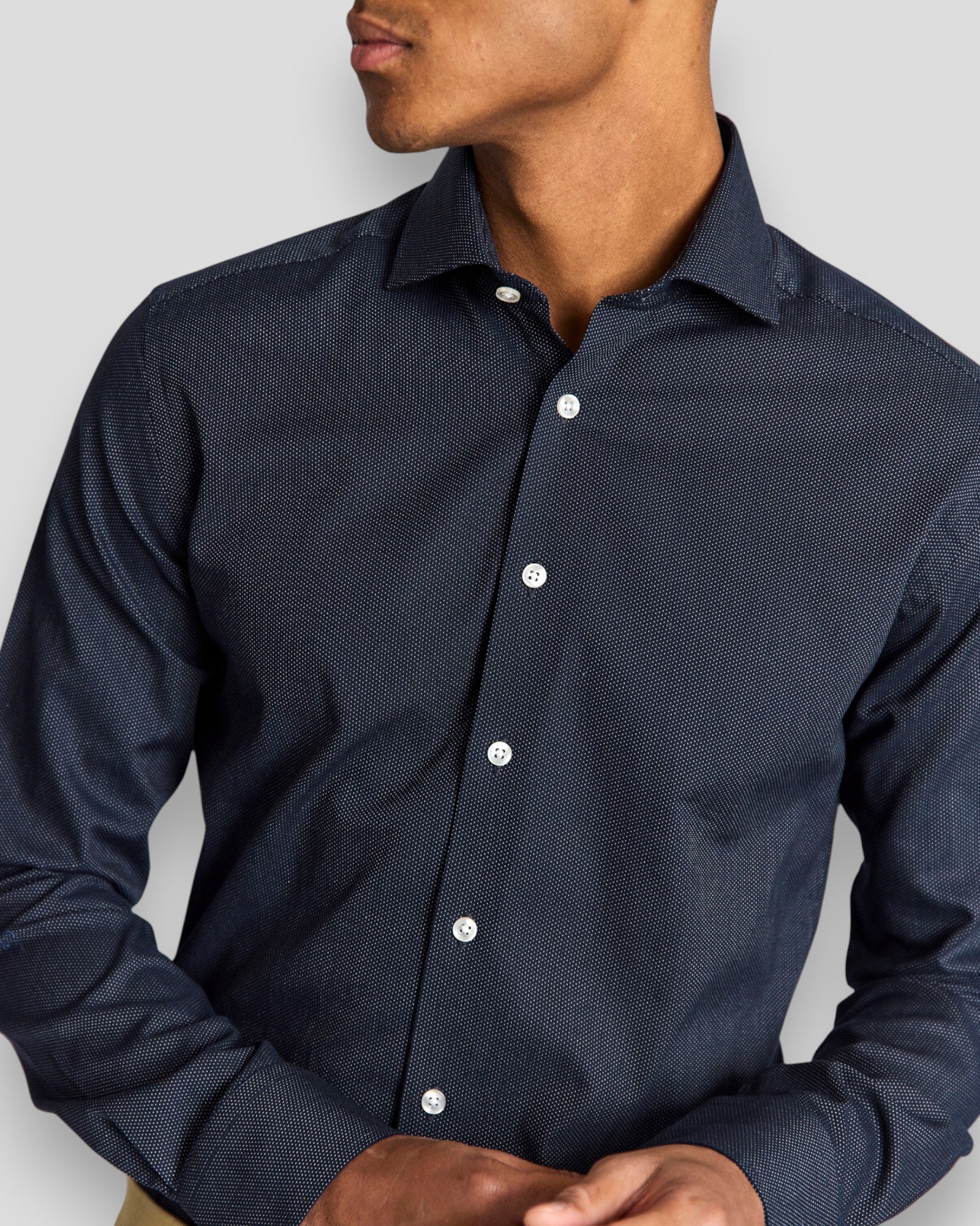 Toft Modern Fit Shirt - Navy