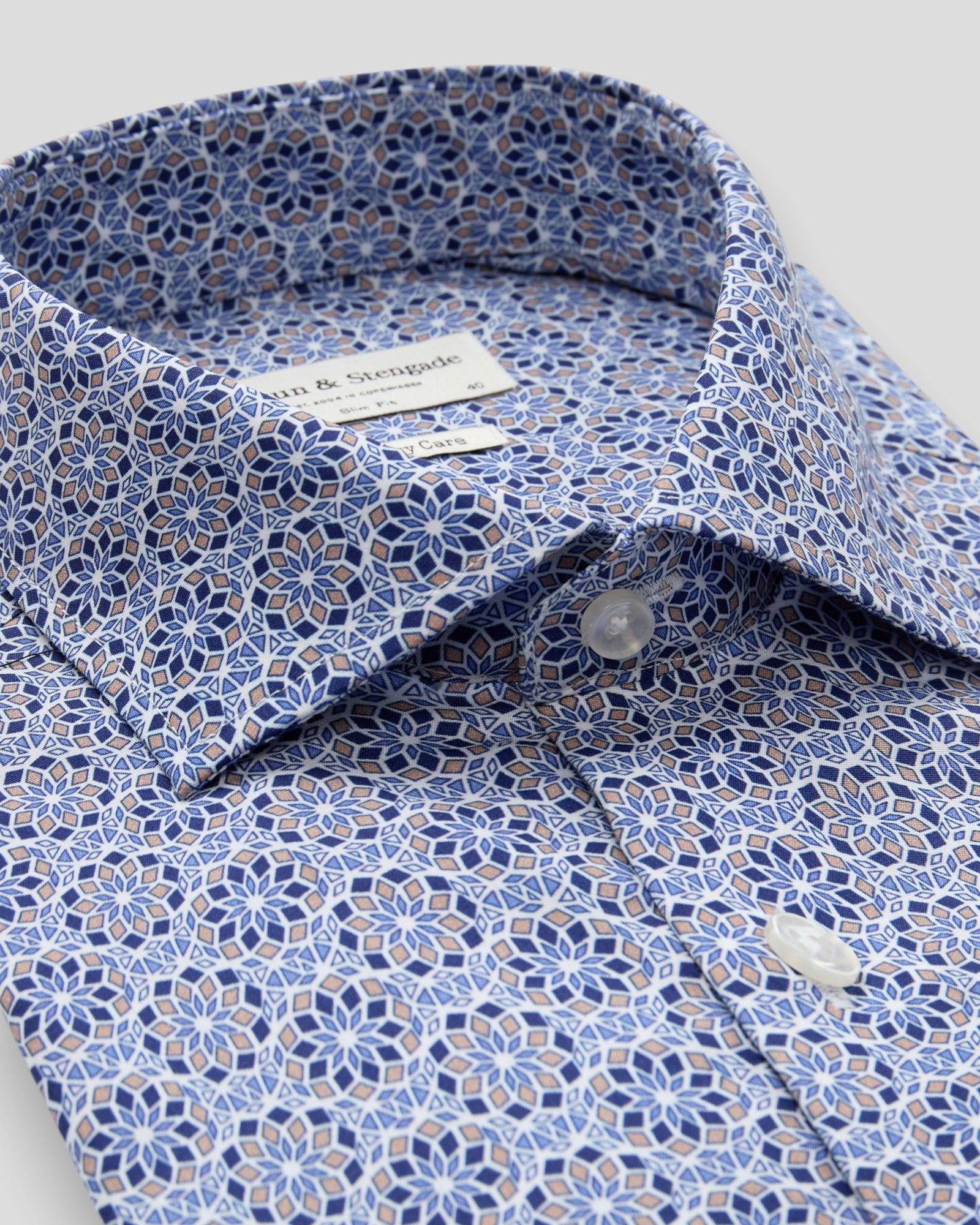 Abutovic Slim Fit Shirt - Blue