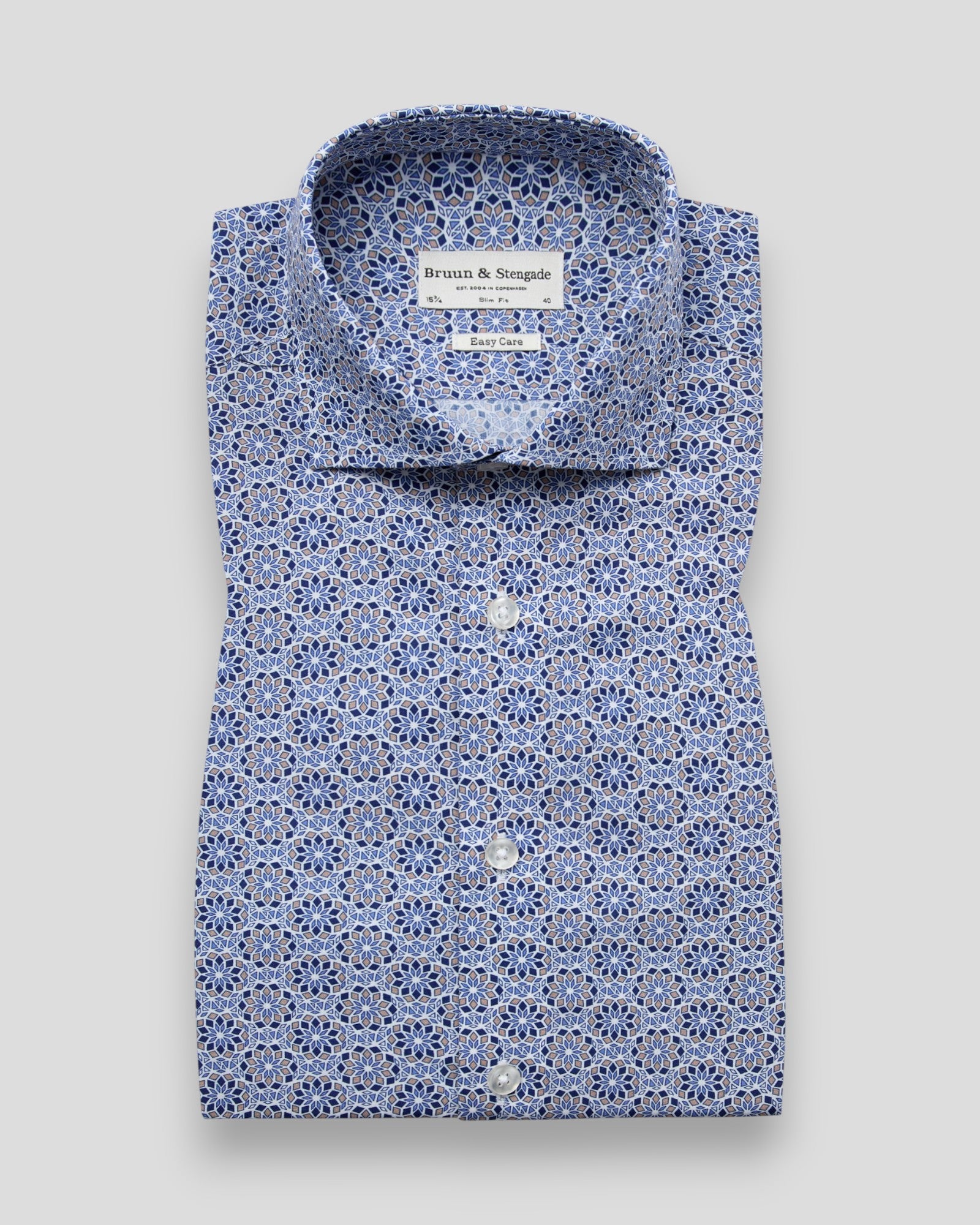 Abutovic Slim Fit Shirt - Blue