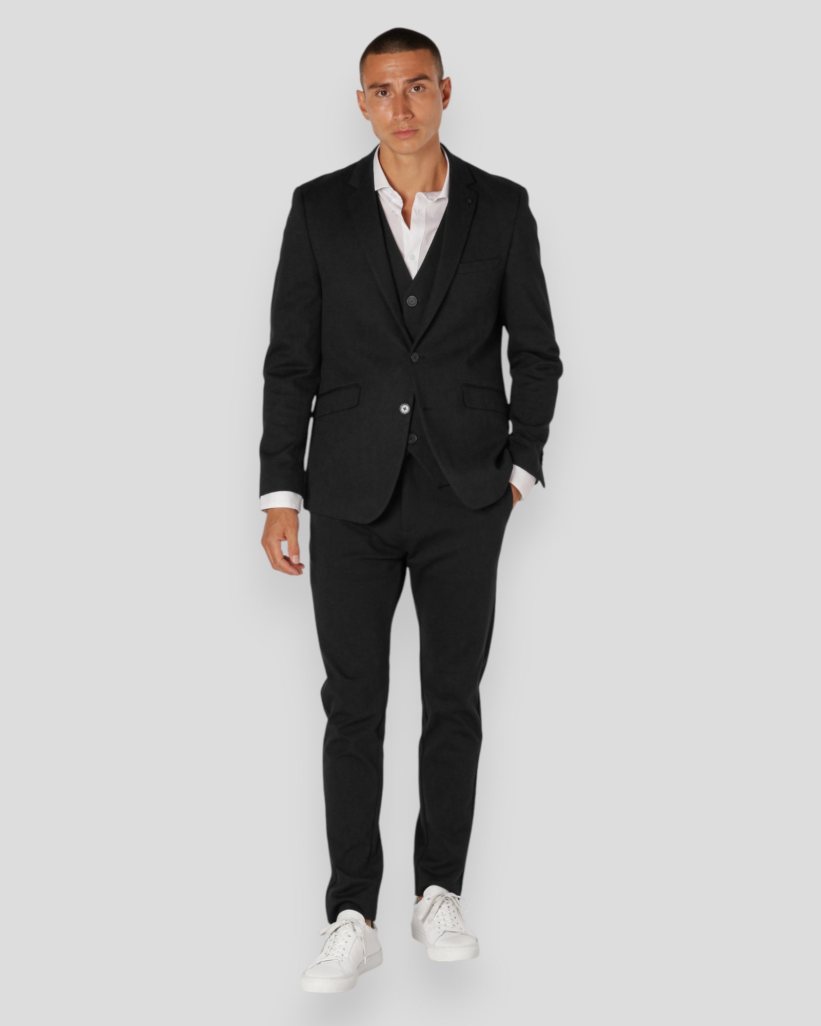 Milano Jersey Blazer - Black