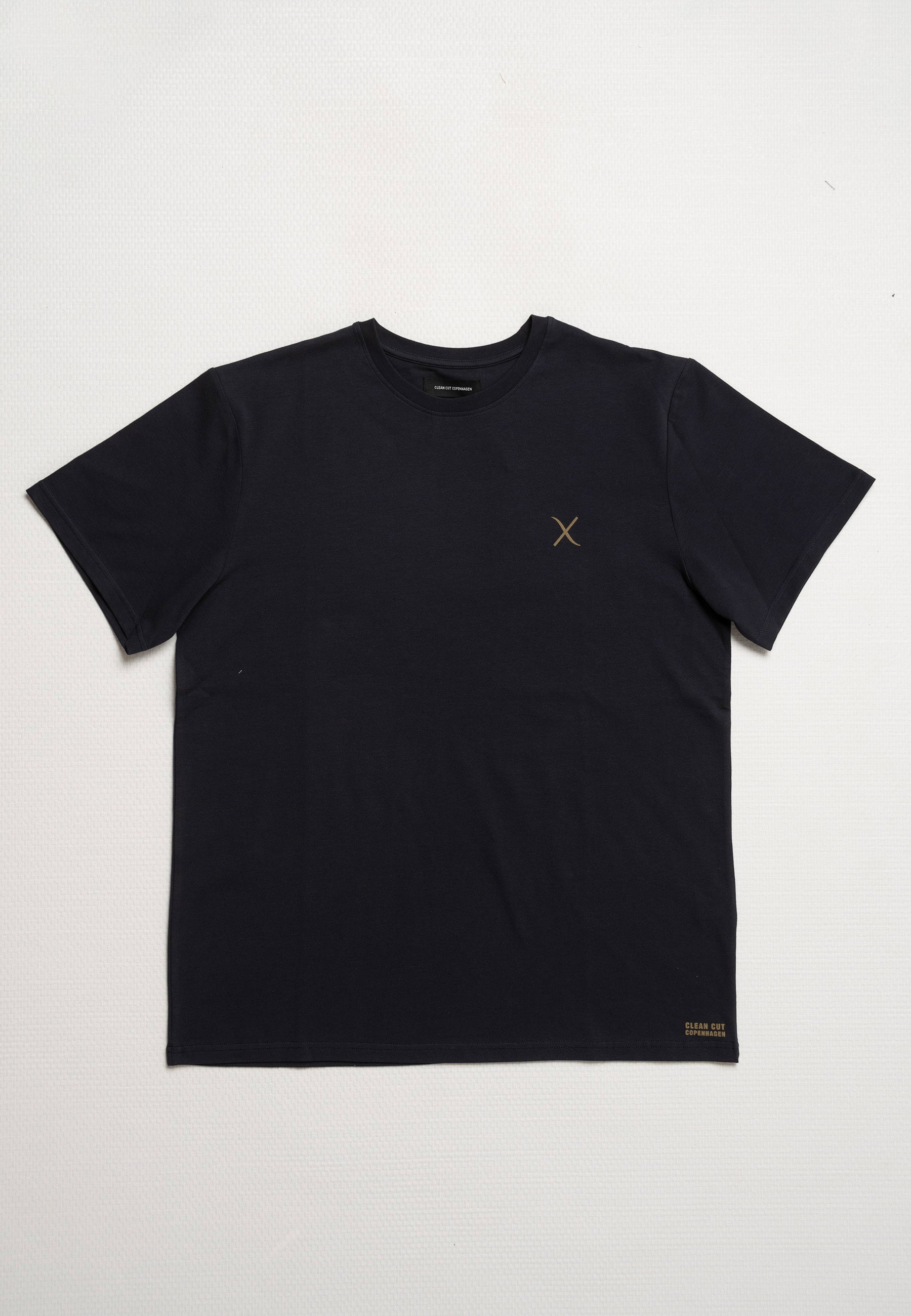 Cross Logo Organic Tee - Dark Navy