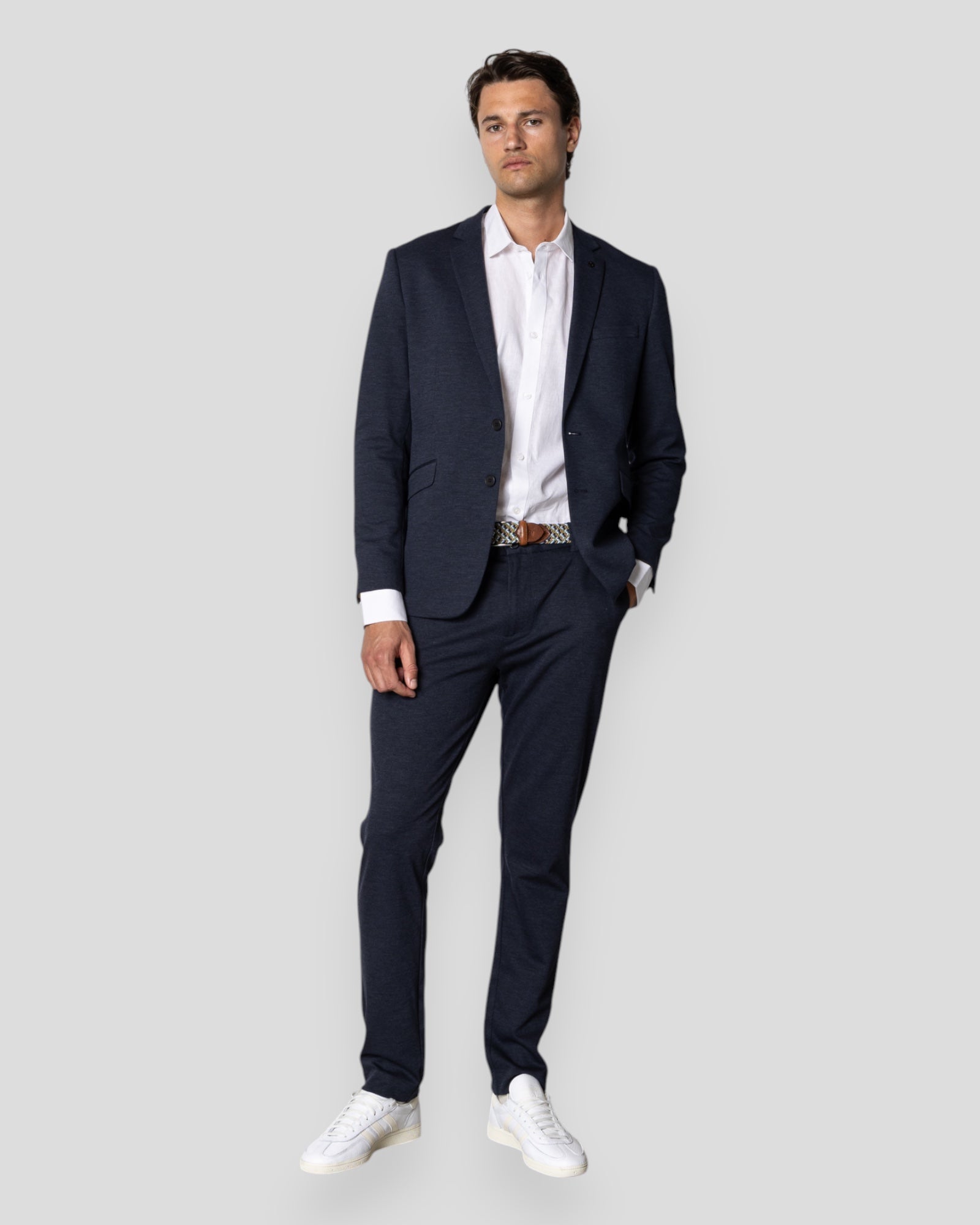 Brendon Jersey Blazer - Navy