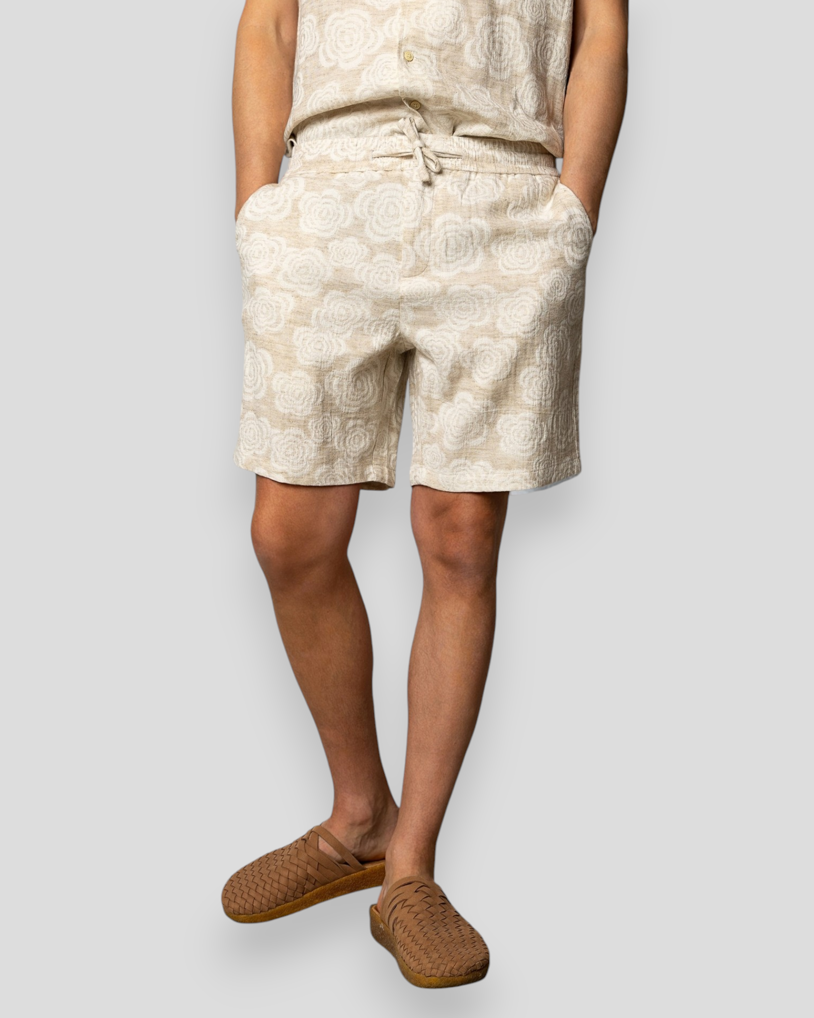 Amsterdam Carter Linen Shorts - Ecru