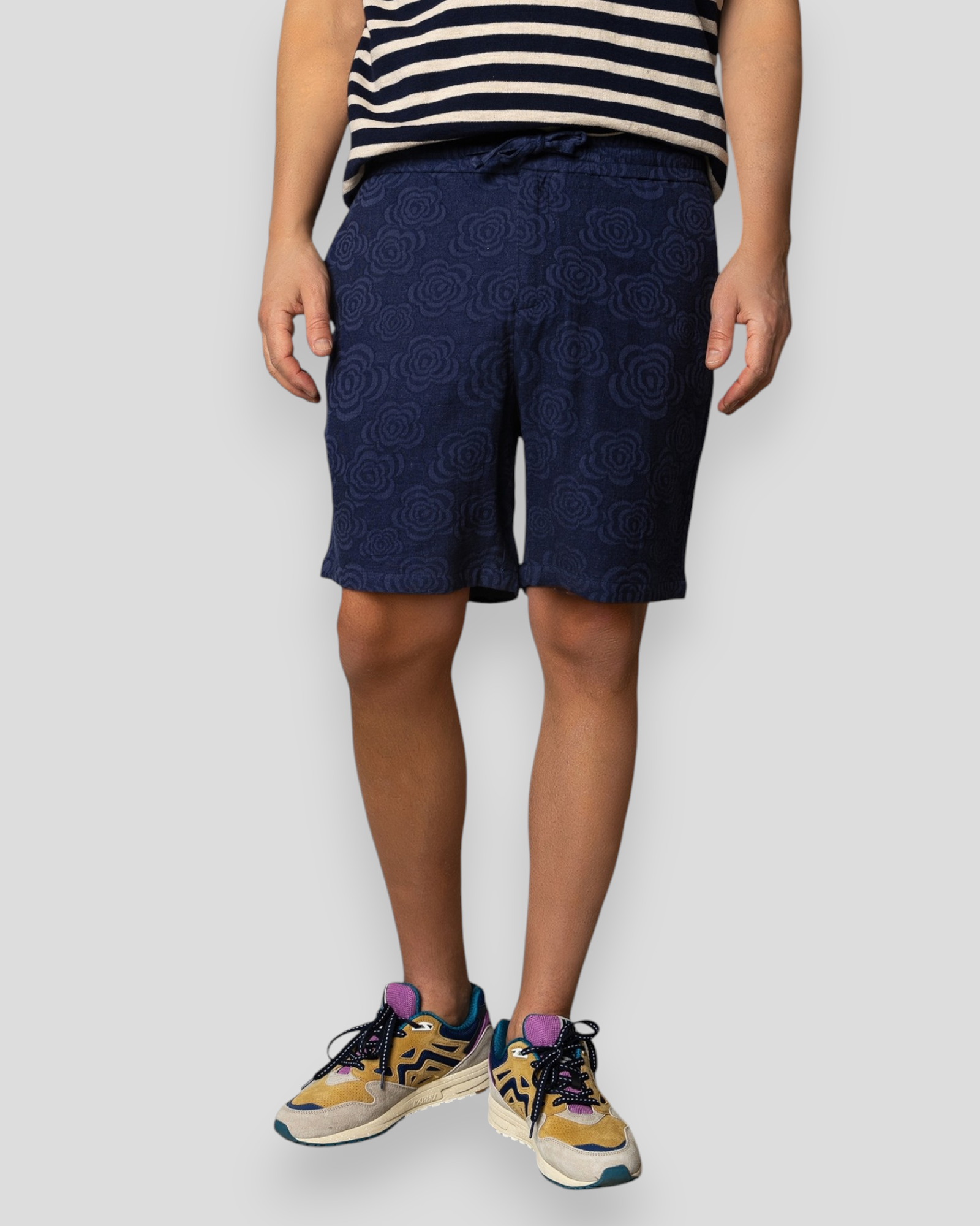 Amsterdam Carter Linen Shorts - Navy