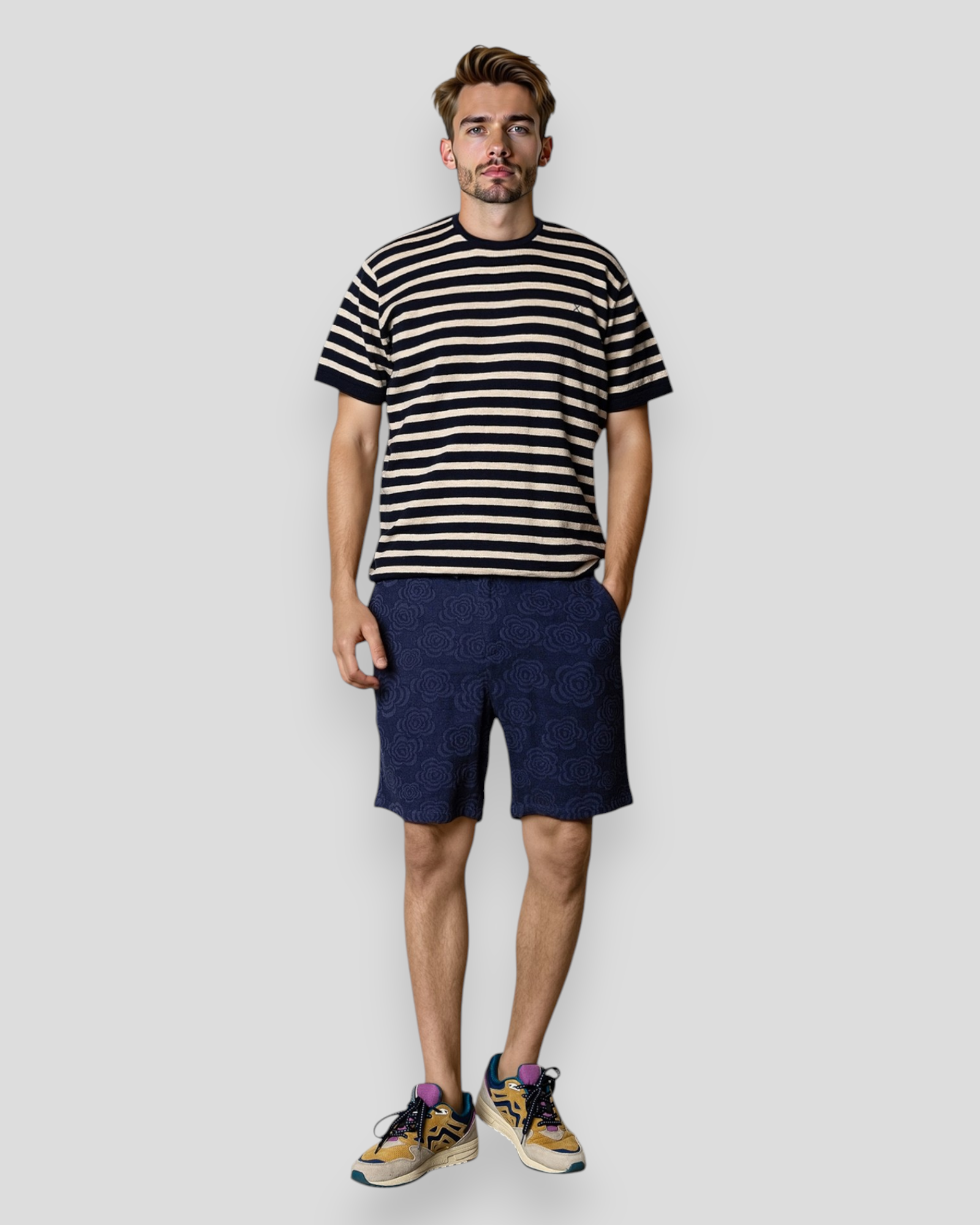 Amsterdam Carter Linen Shorts - Navy