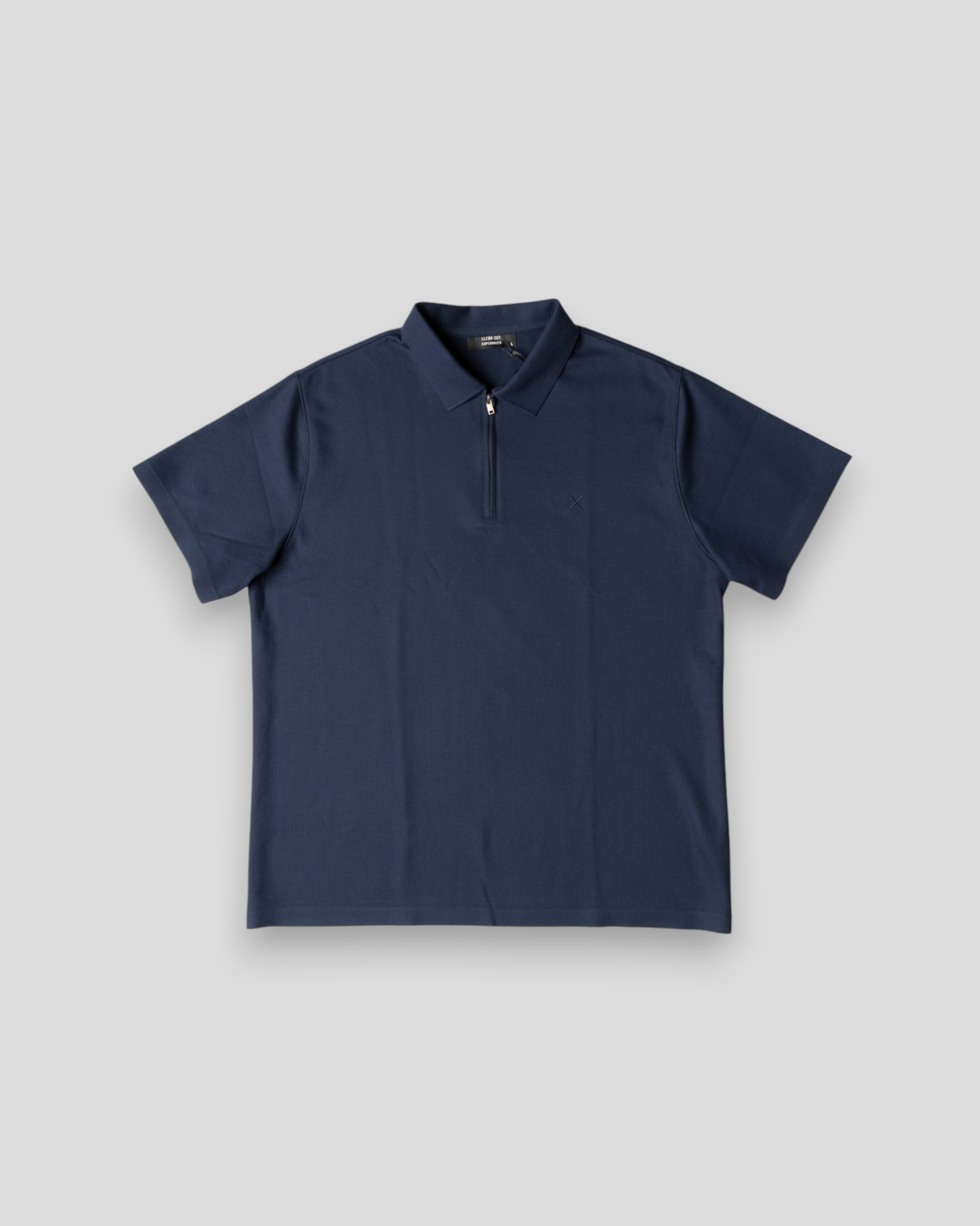 Joss Polo SS Half Zip - Navy