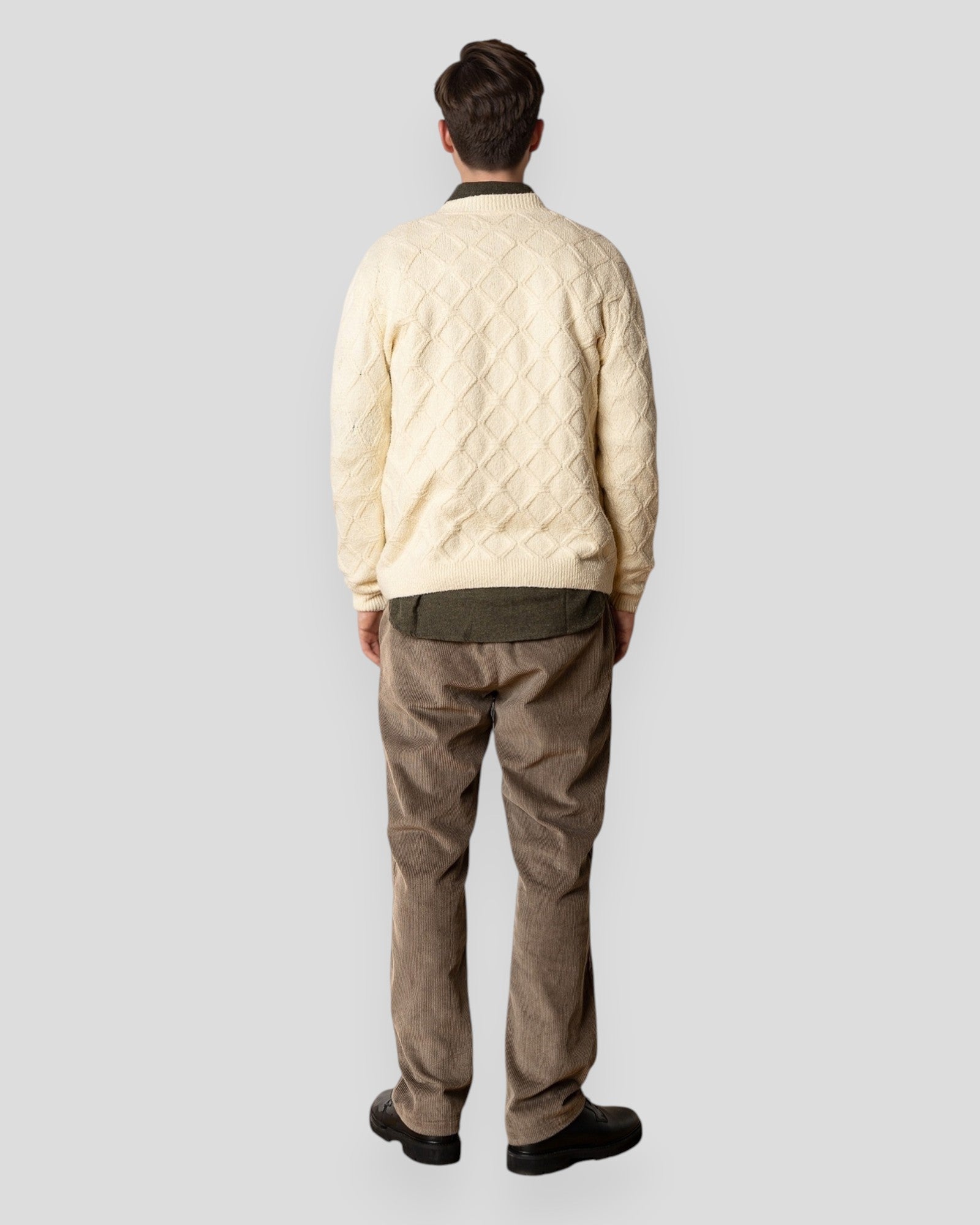 Avery Cable Knit - Ecru Melange