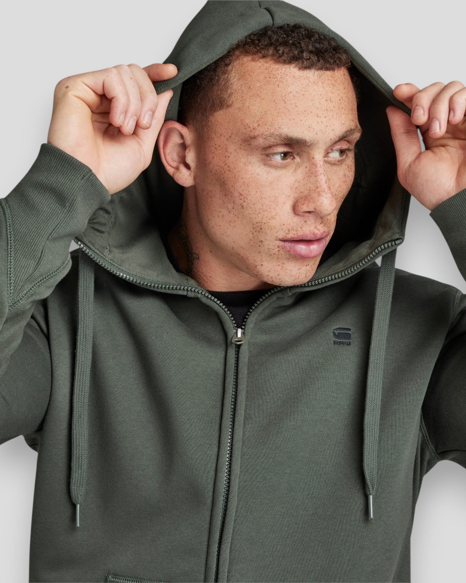 Premium Core HDD Zip Sweat L/S - Graphite