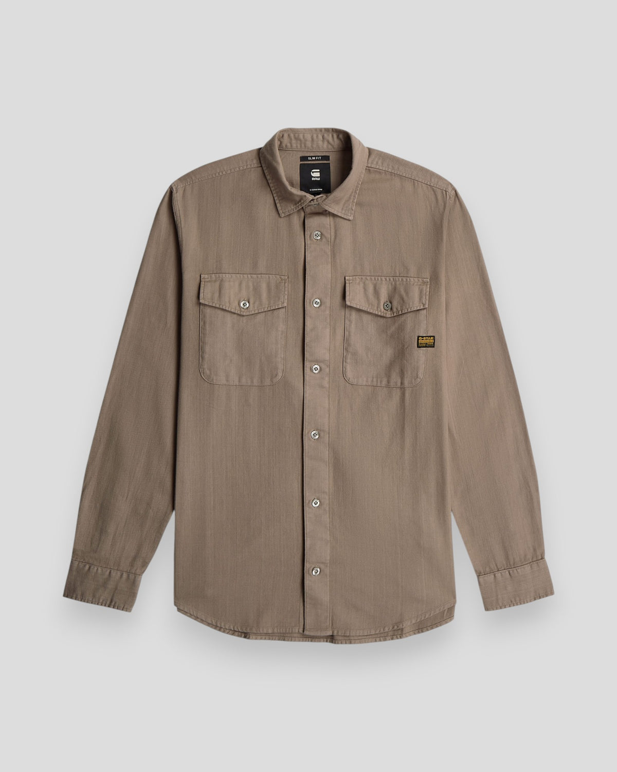 Marine Slim Shirt LS - Fossil GD