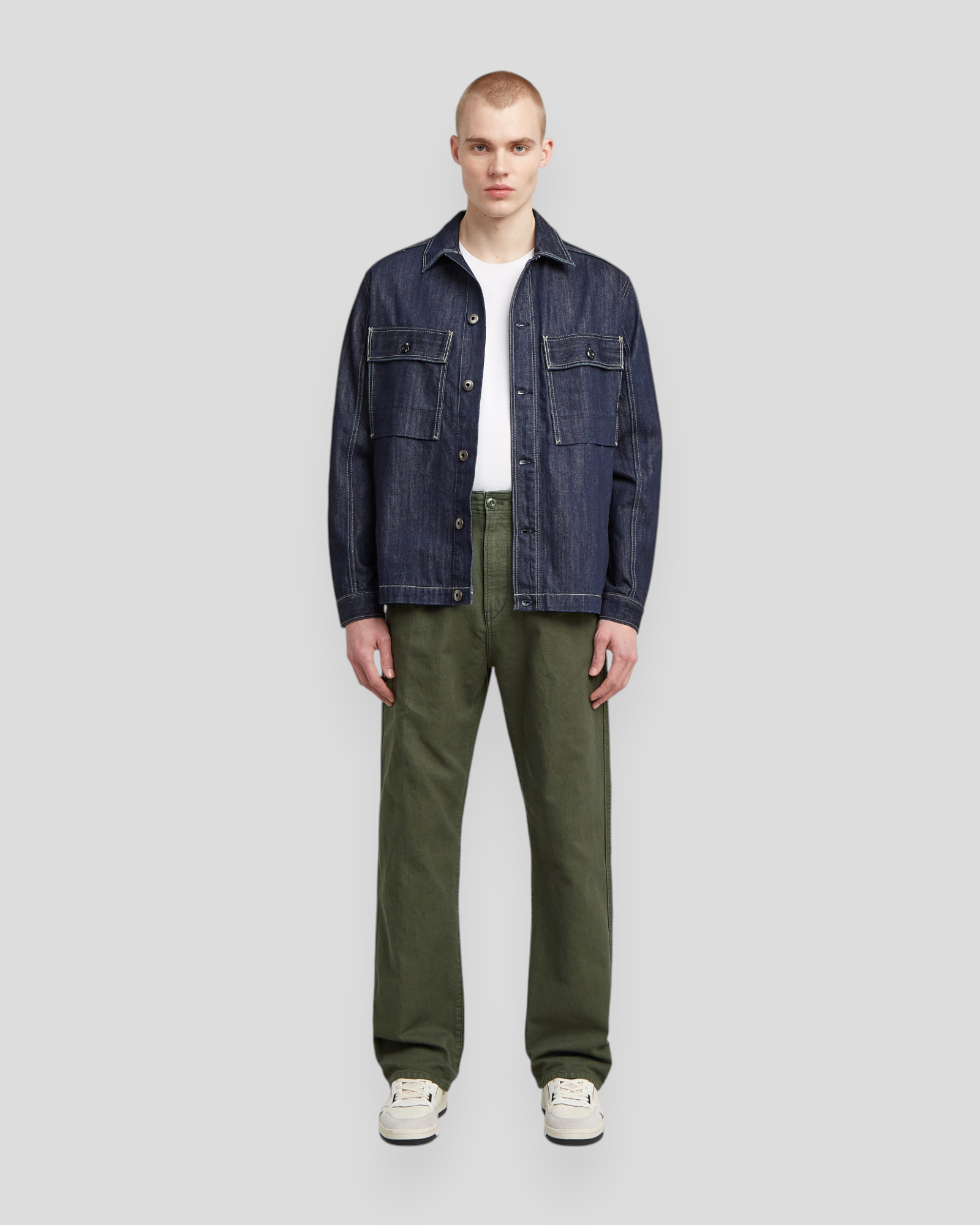 Pleated Chino Relaxed - Asfalt GD