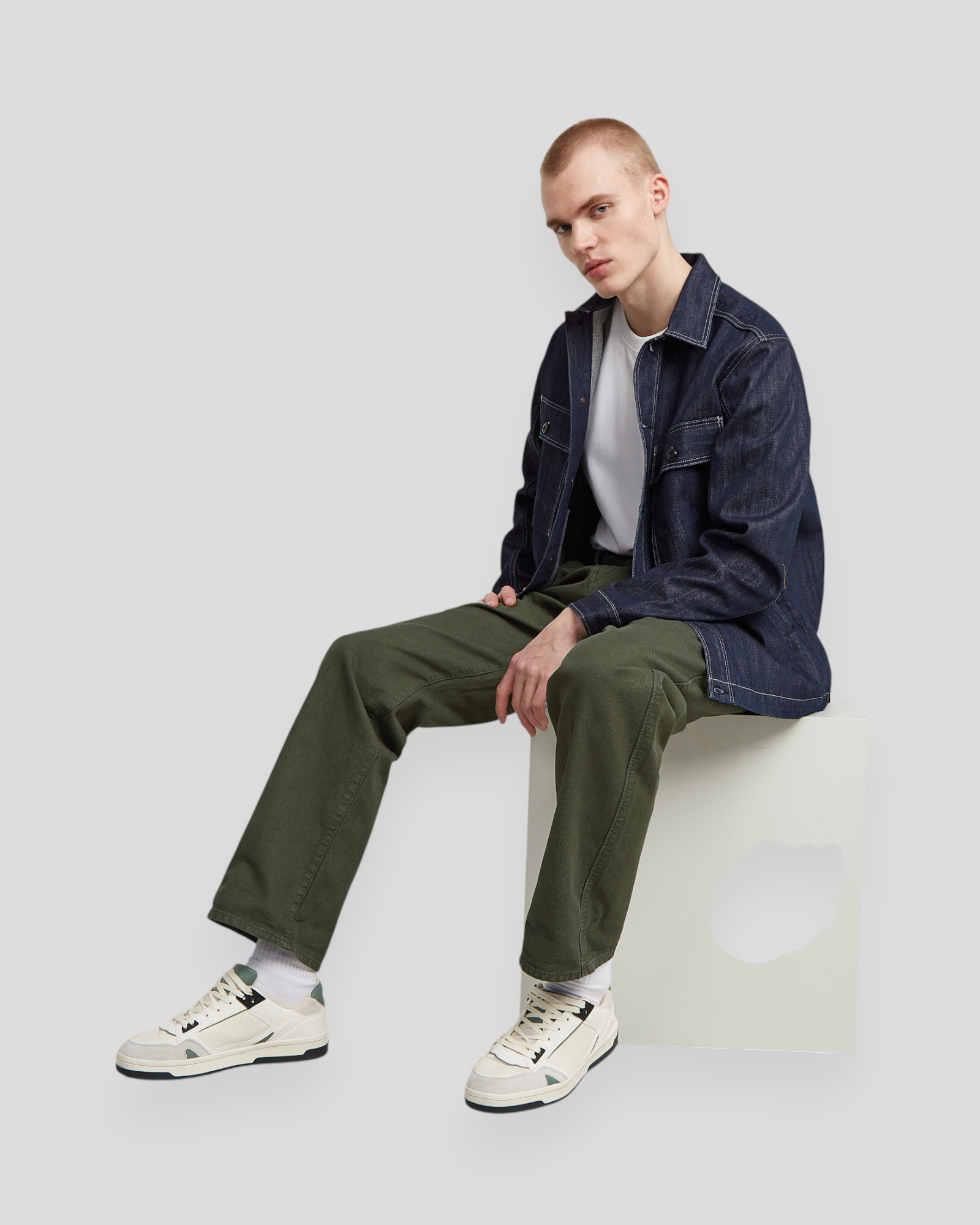 Pleated Chino Relaxed - Asfalt GD