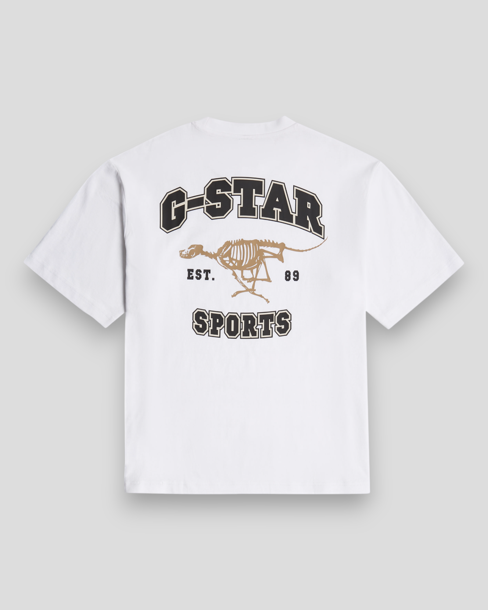 Running Dog Back GR Boxy R Tee - White