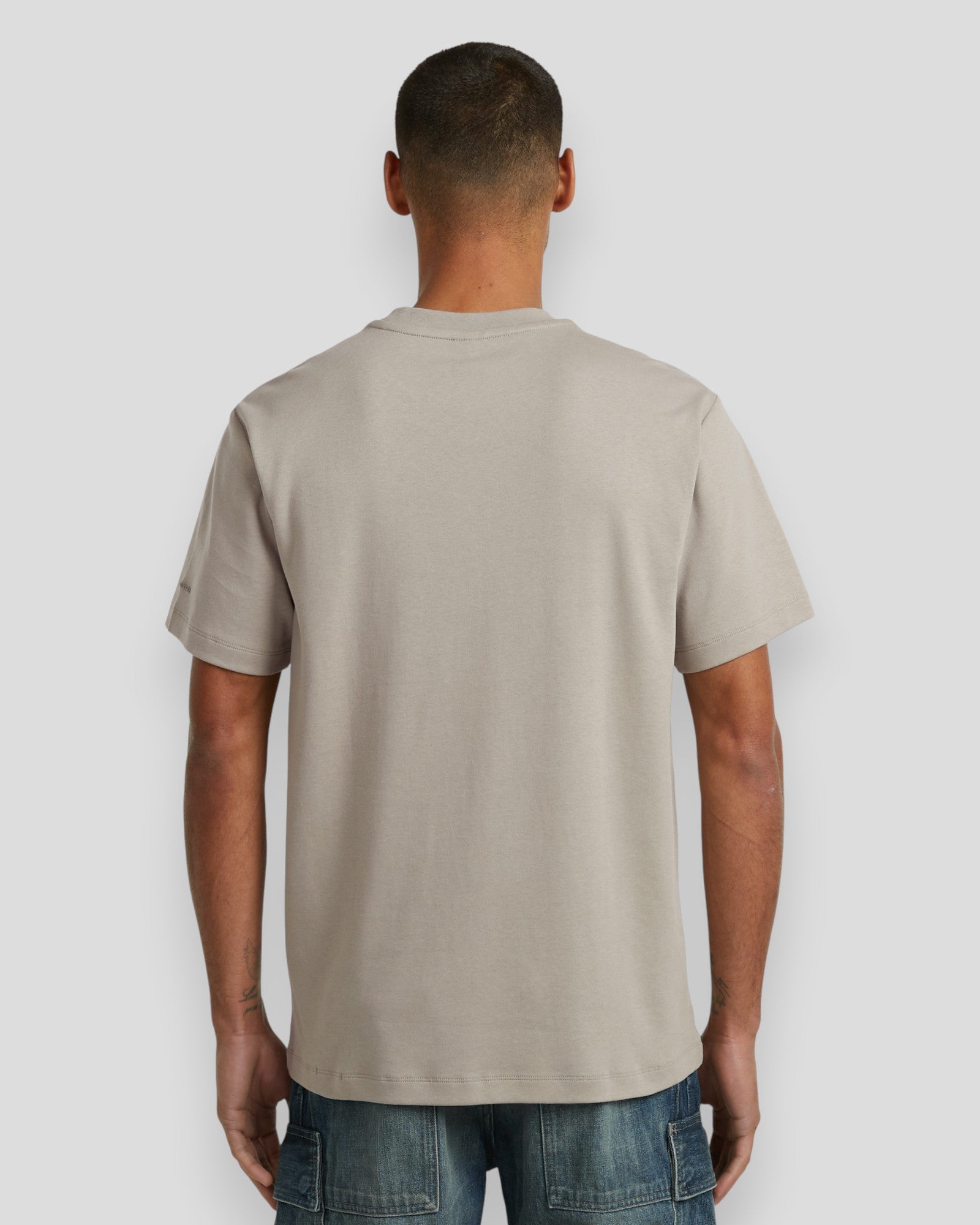 Small Logo R Tee - Elephant Skin
