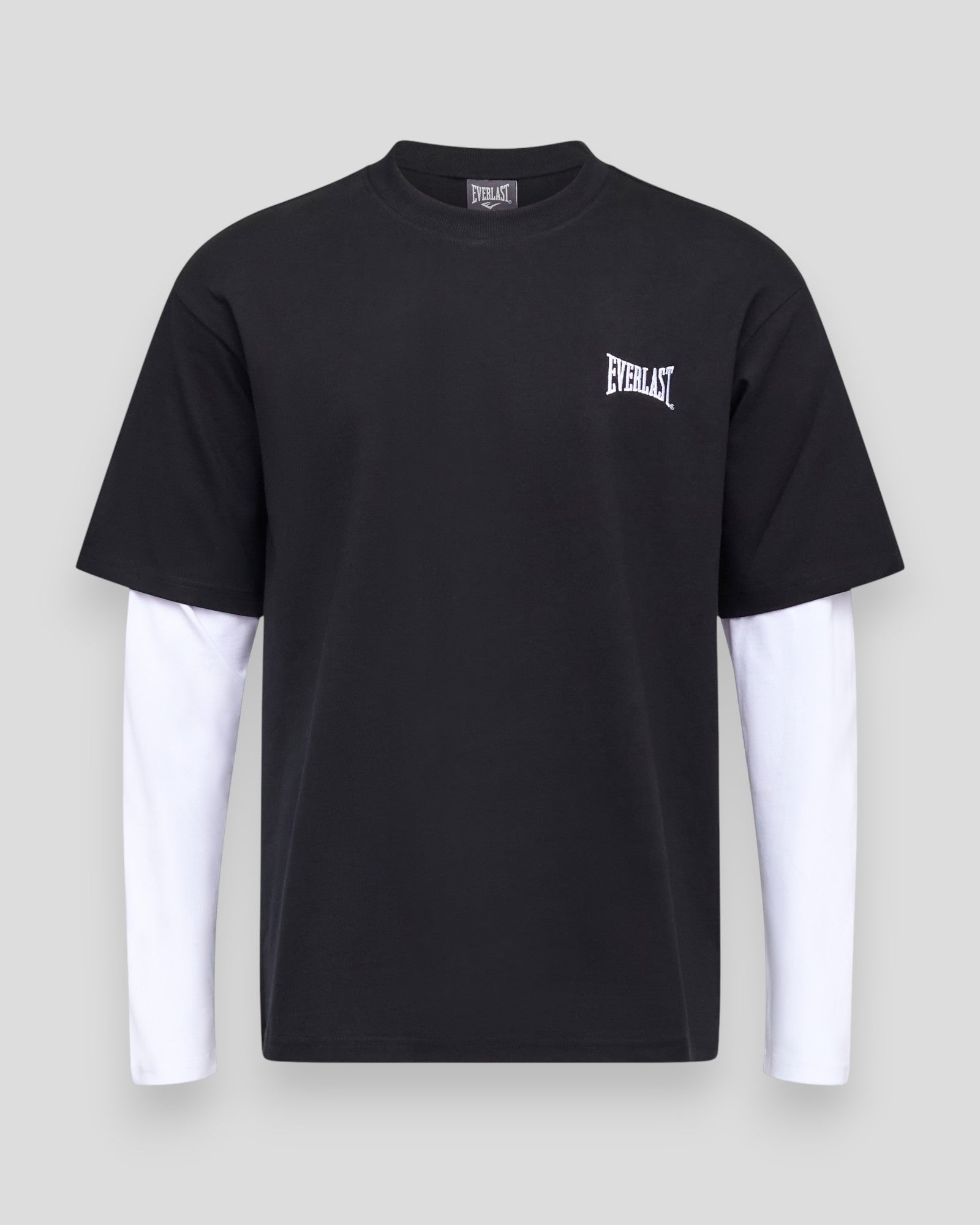 Layered Back Logo LS - Black Beauty