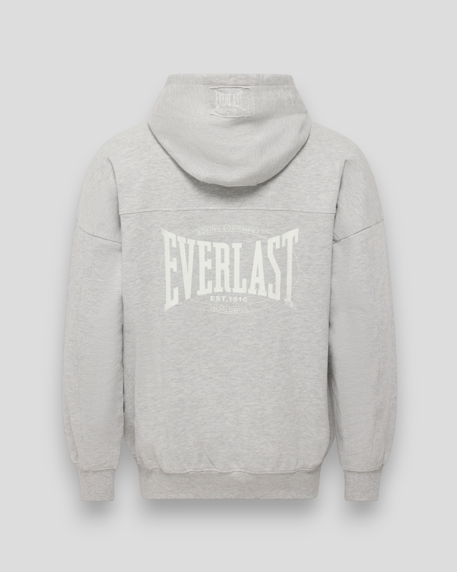 Oversized Sweat Hoodie - Light Grey Melange