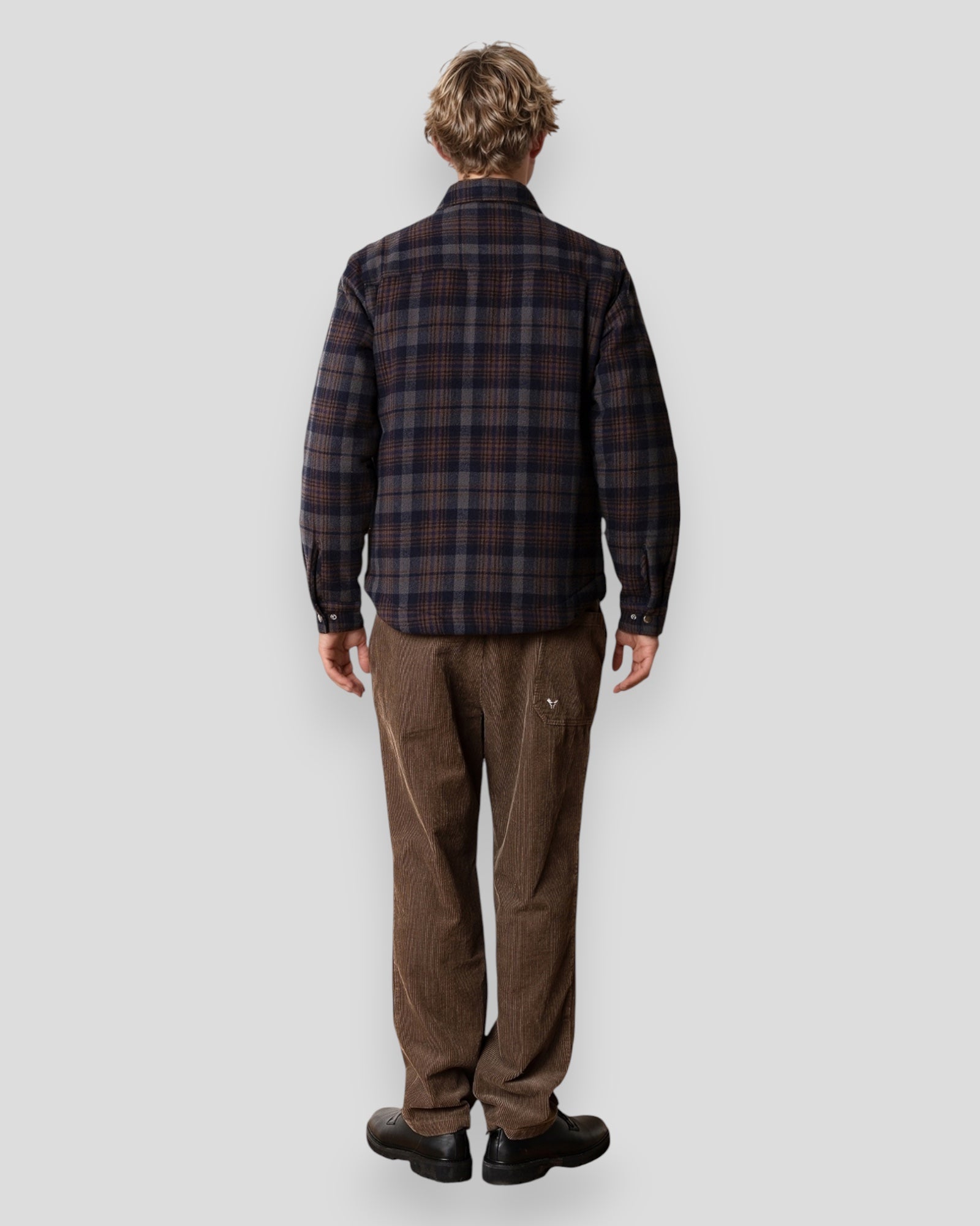 Gili Overshirt - Dark Navy/Grey Check
