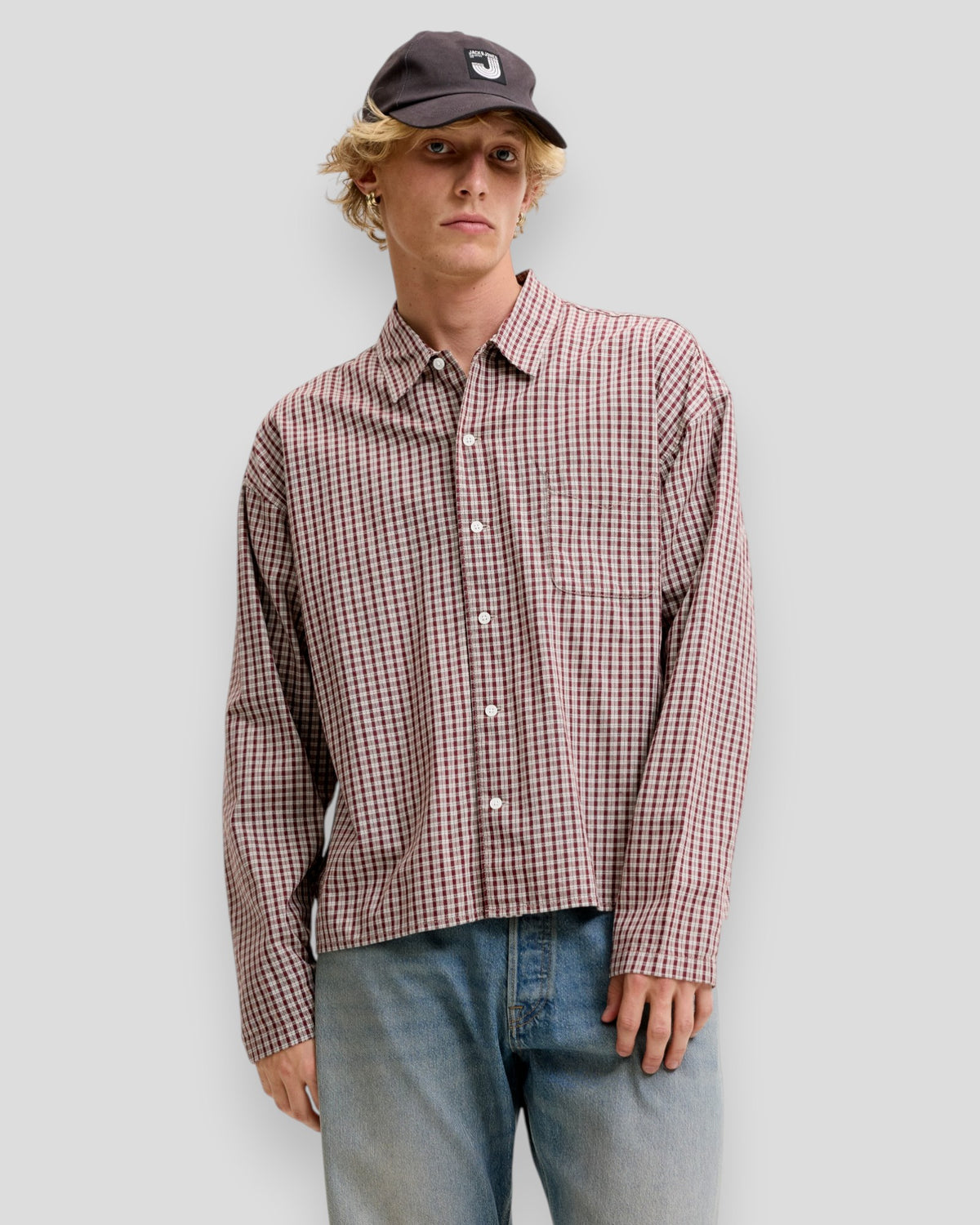 Austin Clean Check Shirt LS - Chocolate Truffle Checks