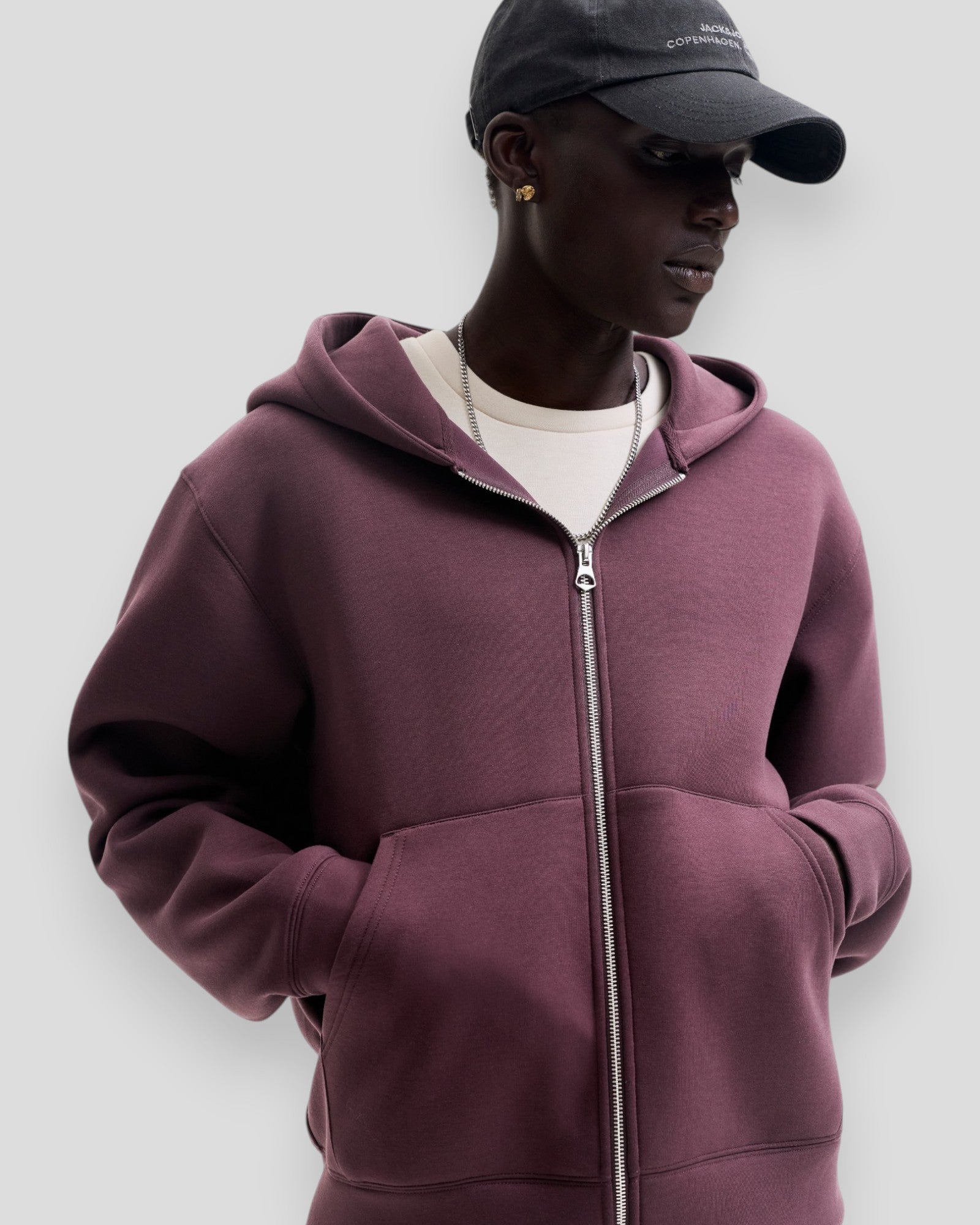 Legacy Sweat Scuba Zip Hoodie - Fudge