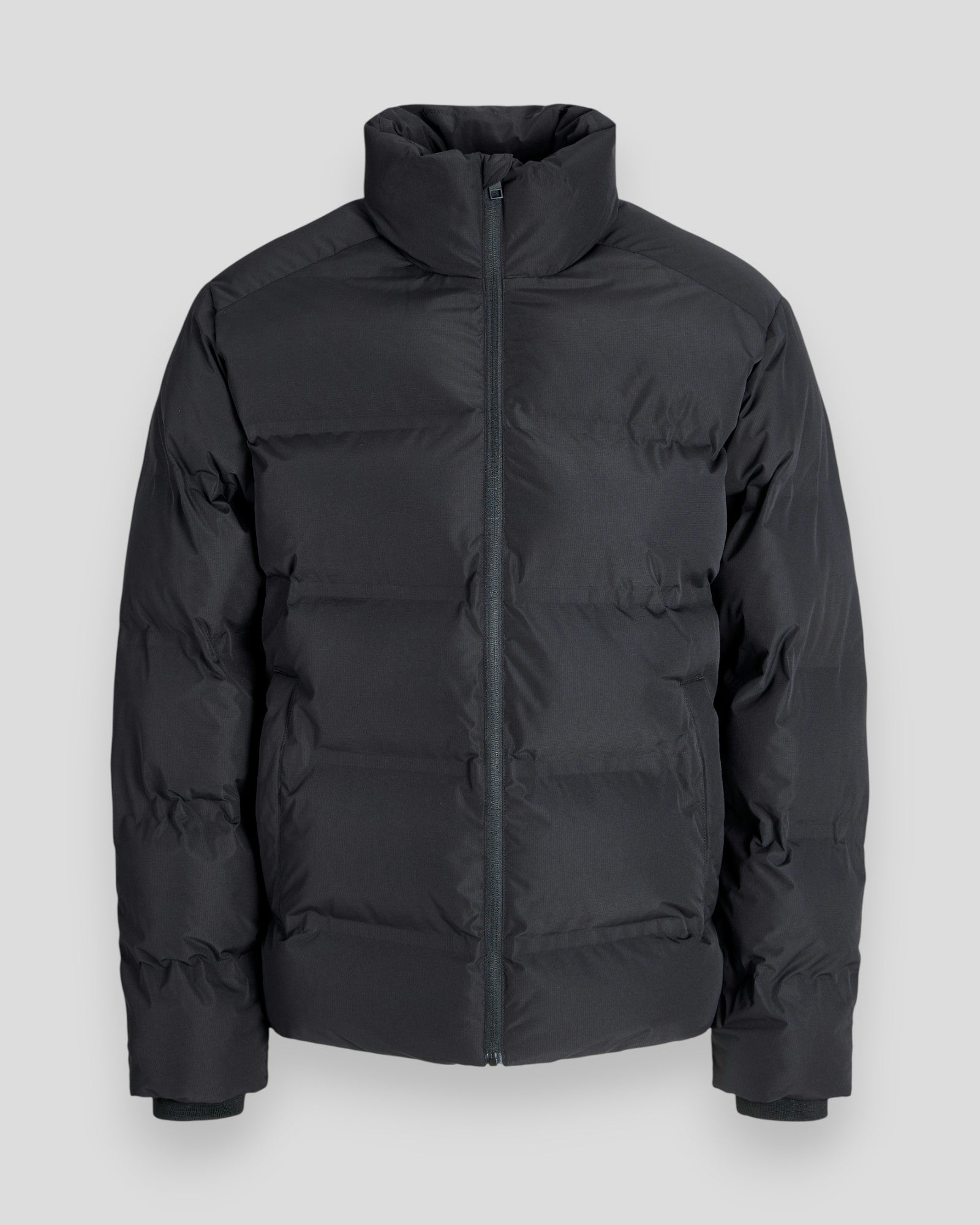 Soho Puffer Collar Jacket - Black