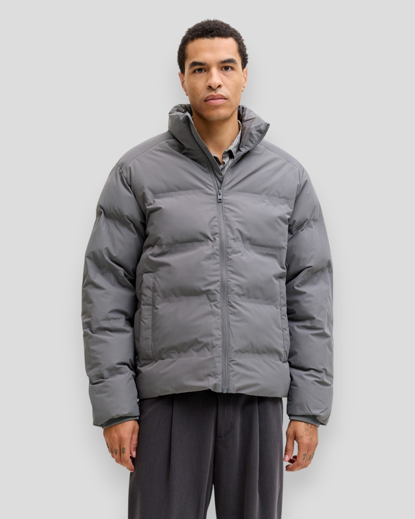 Soho Puffer Collar Jacket - Castlerock