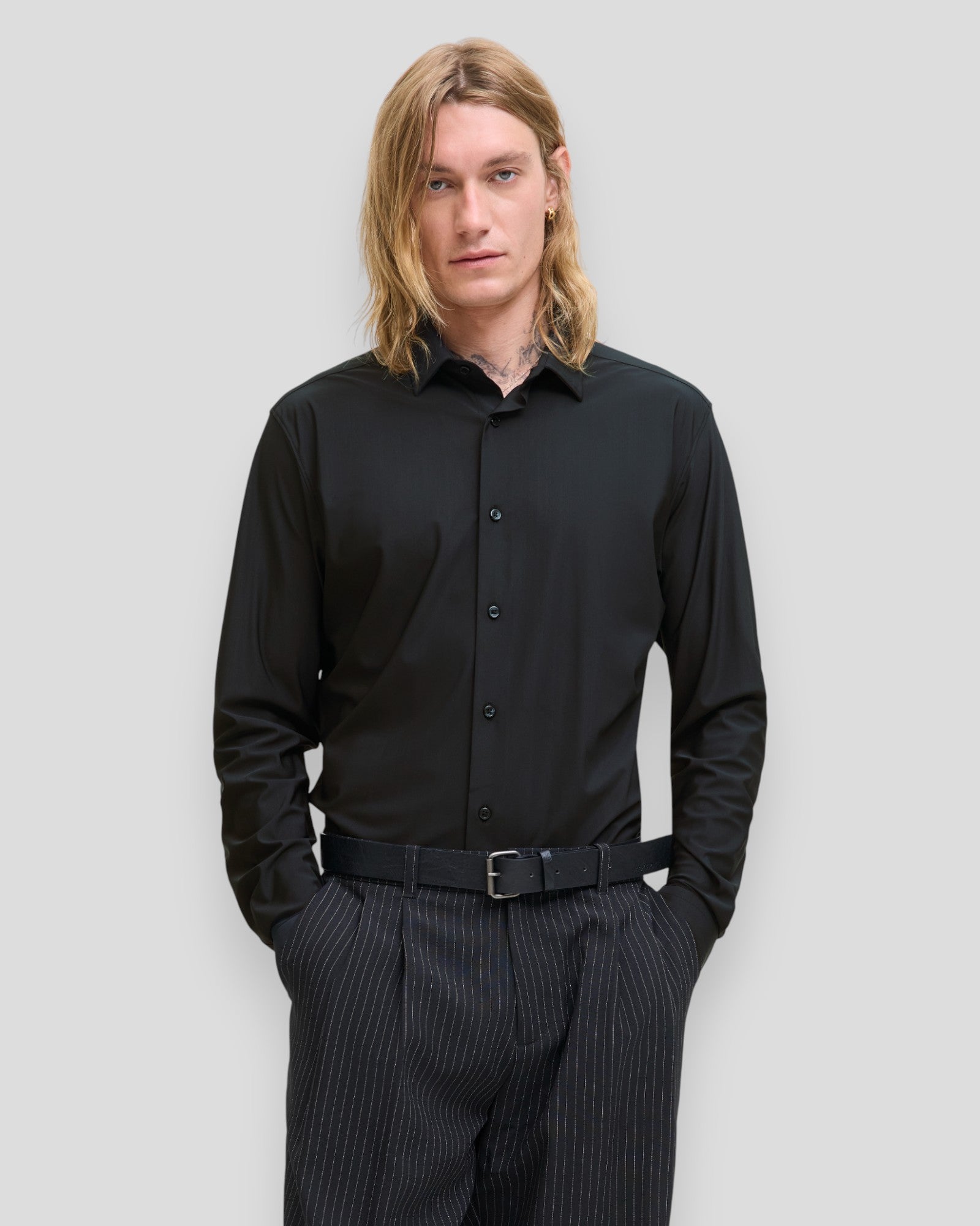 Active Stretch LS Shirt - Black