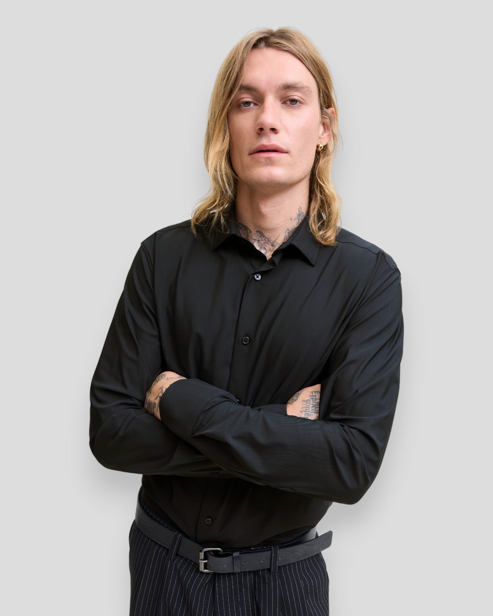 Active Stretch LS Shirt - Black