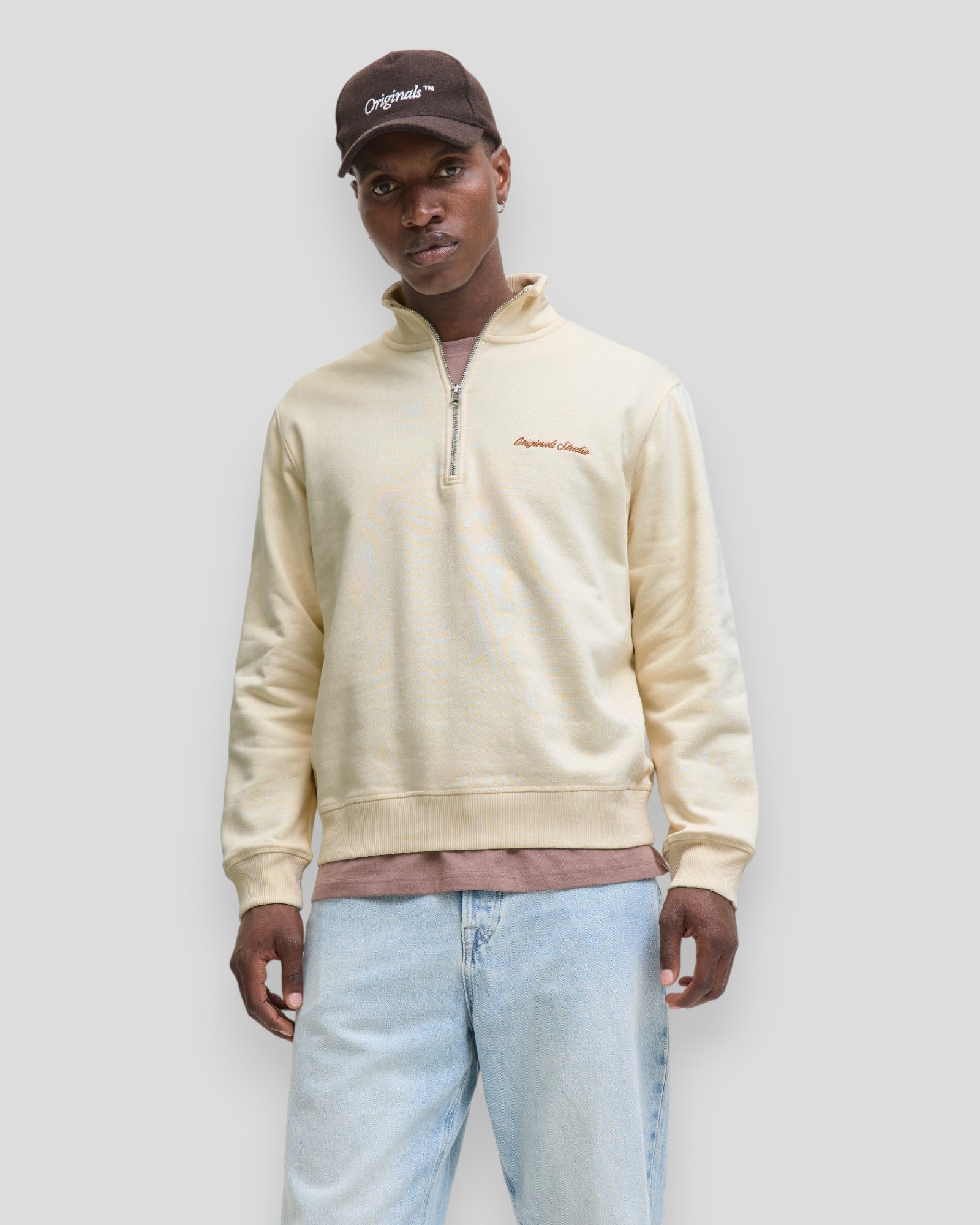 Norrebro EMB Sweat High Neck - Antique White