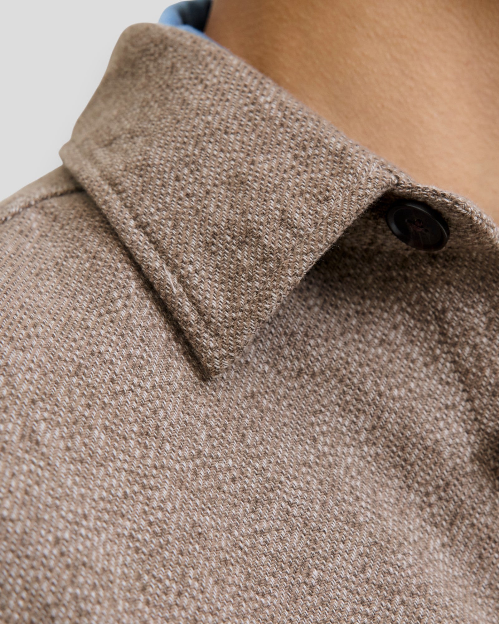 Rayle Melange Check LS Overshirt - Brindle