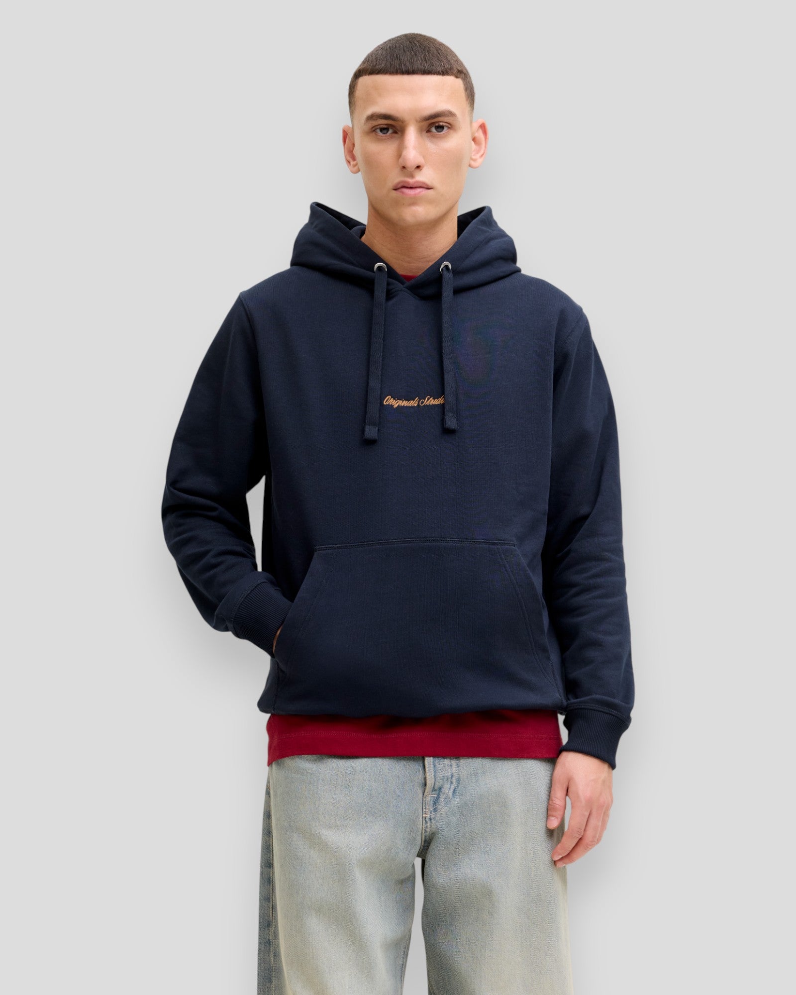Norrebro EMB Sweat Hoodie - Sky Captain