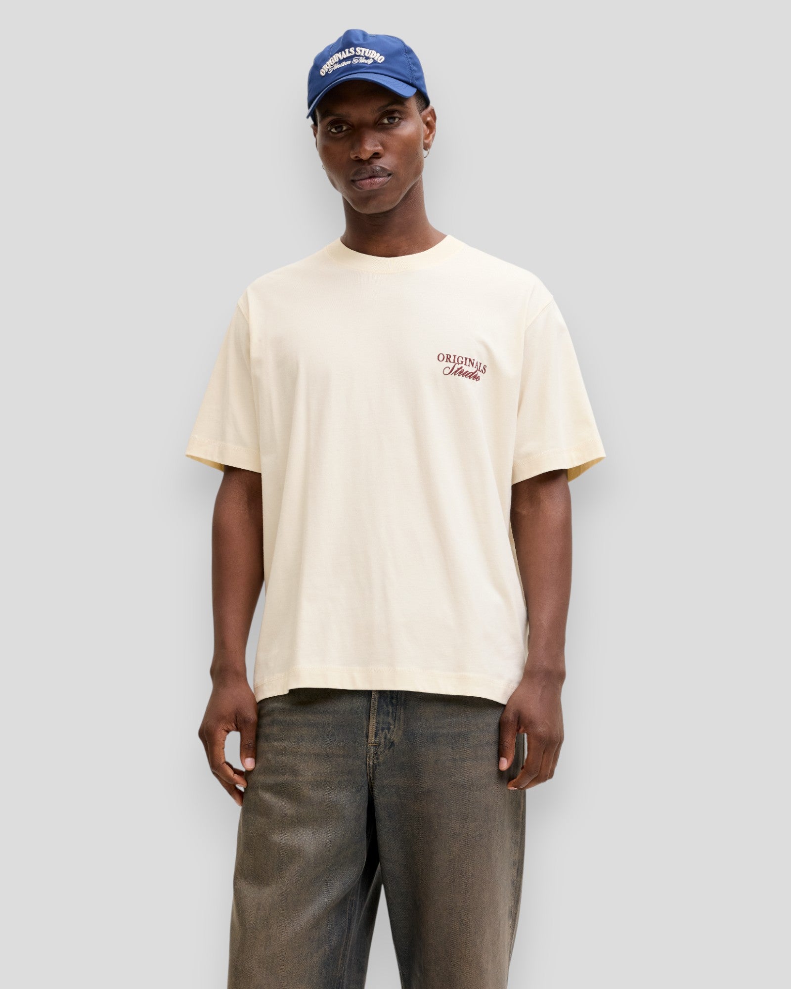 Norrebro Typo Tee SS Crew Neck Tee - Antique White