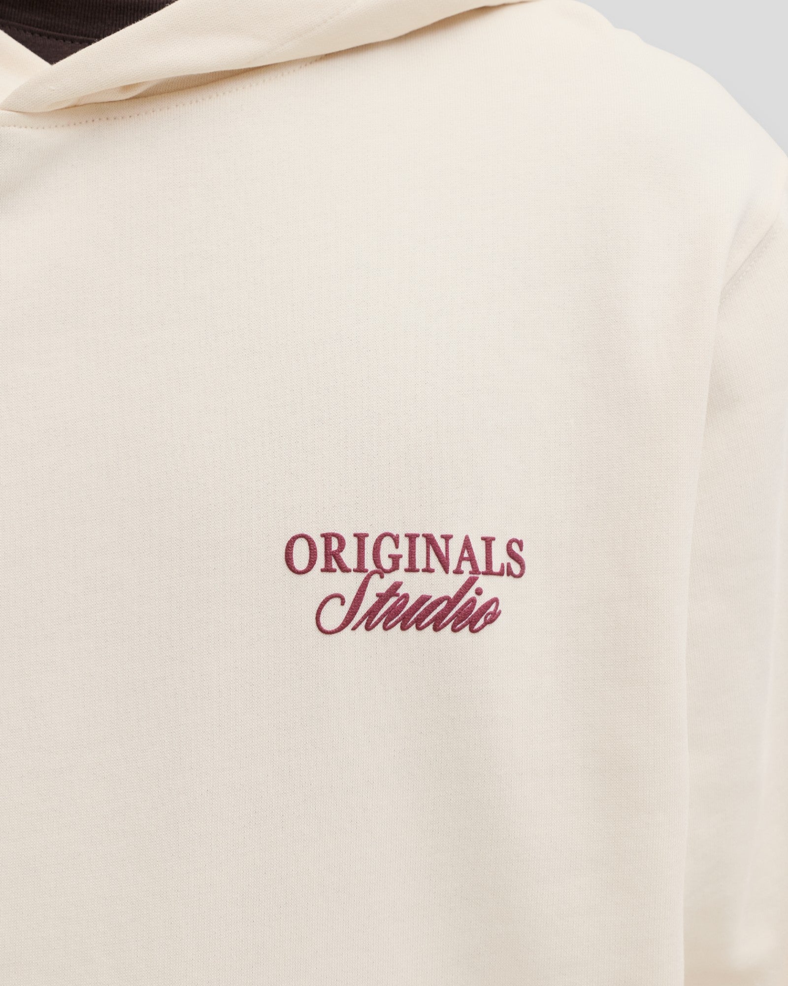 Norrebro Typo Back Sweat Hoodie - Antique White