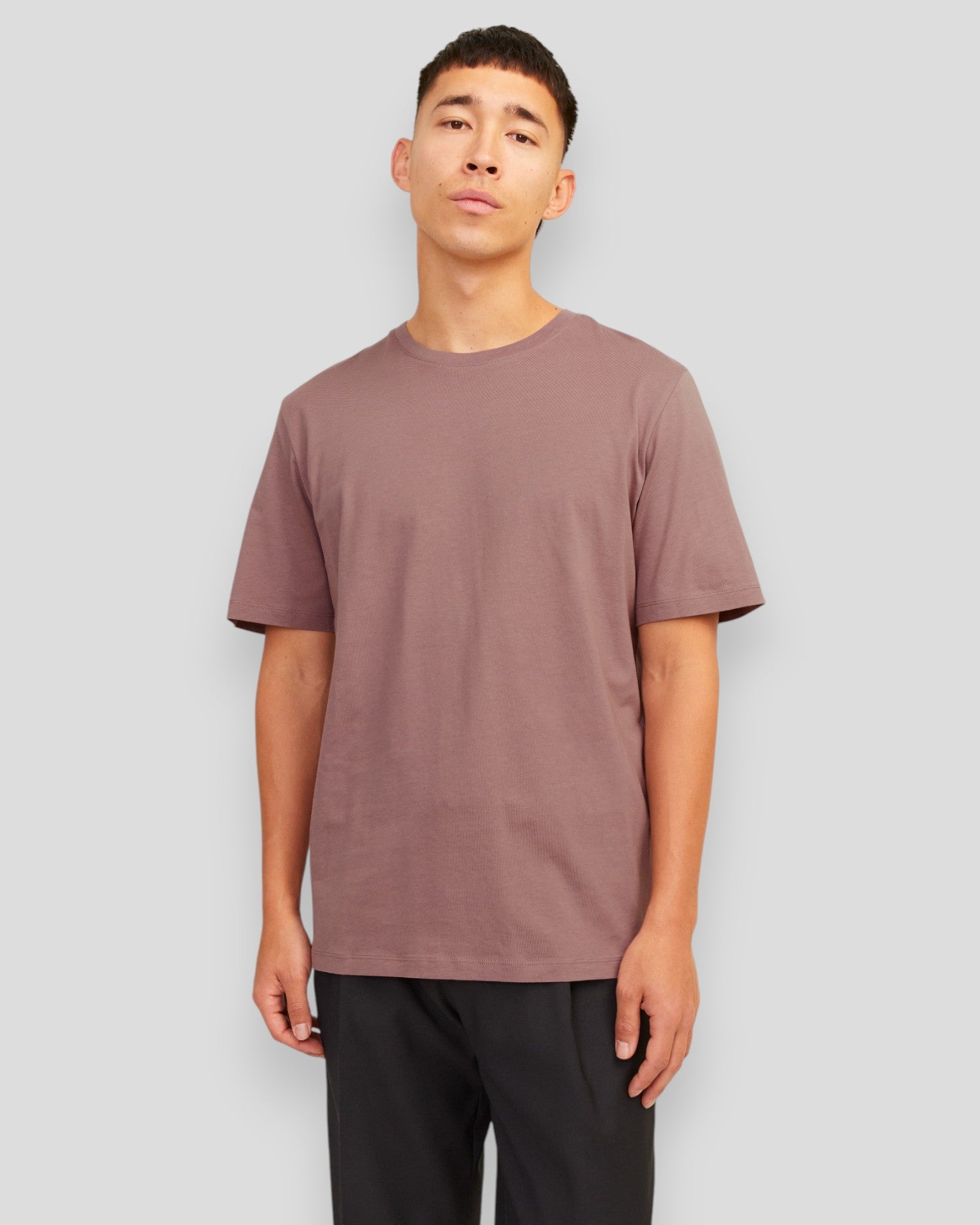 Organic Basic Tee SS O-Neck - Twilight Mauve