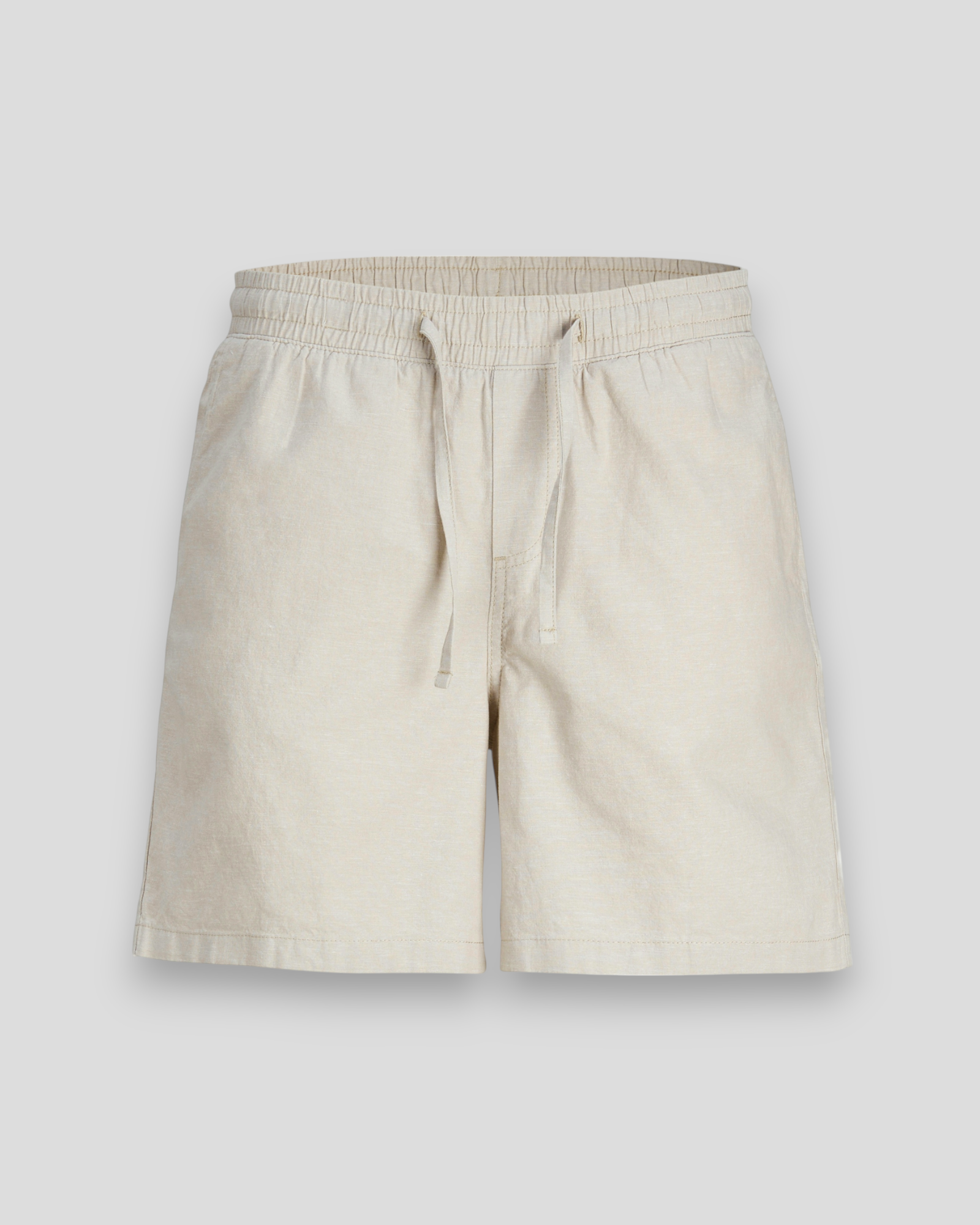 Jaiden Summer Jogger Linen Shorts - Crockery/Melange