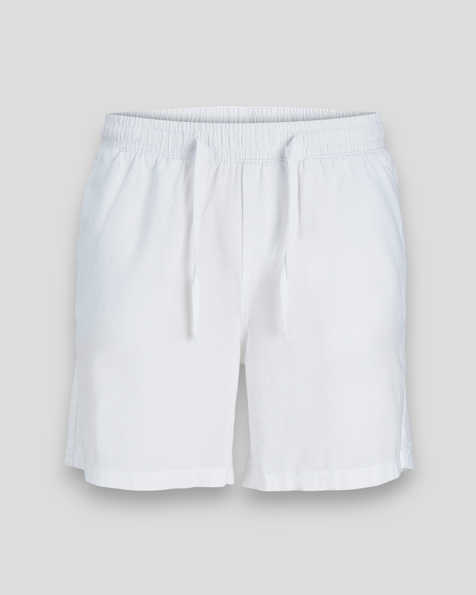 Jaiden Summer Jogger Linen Shorts - White