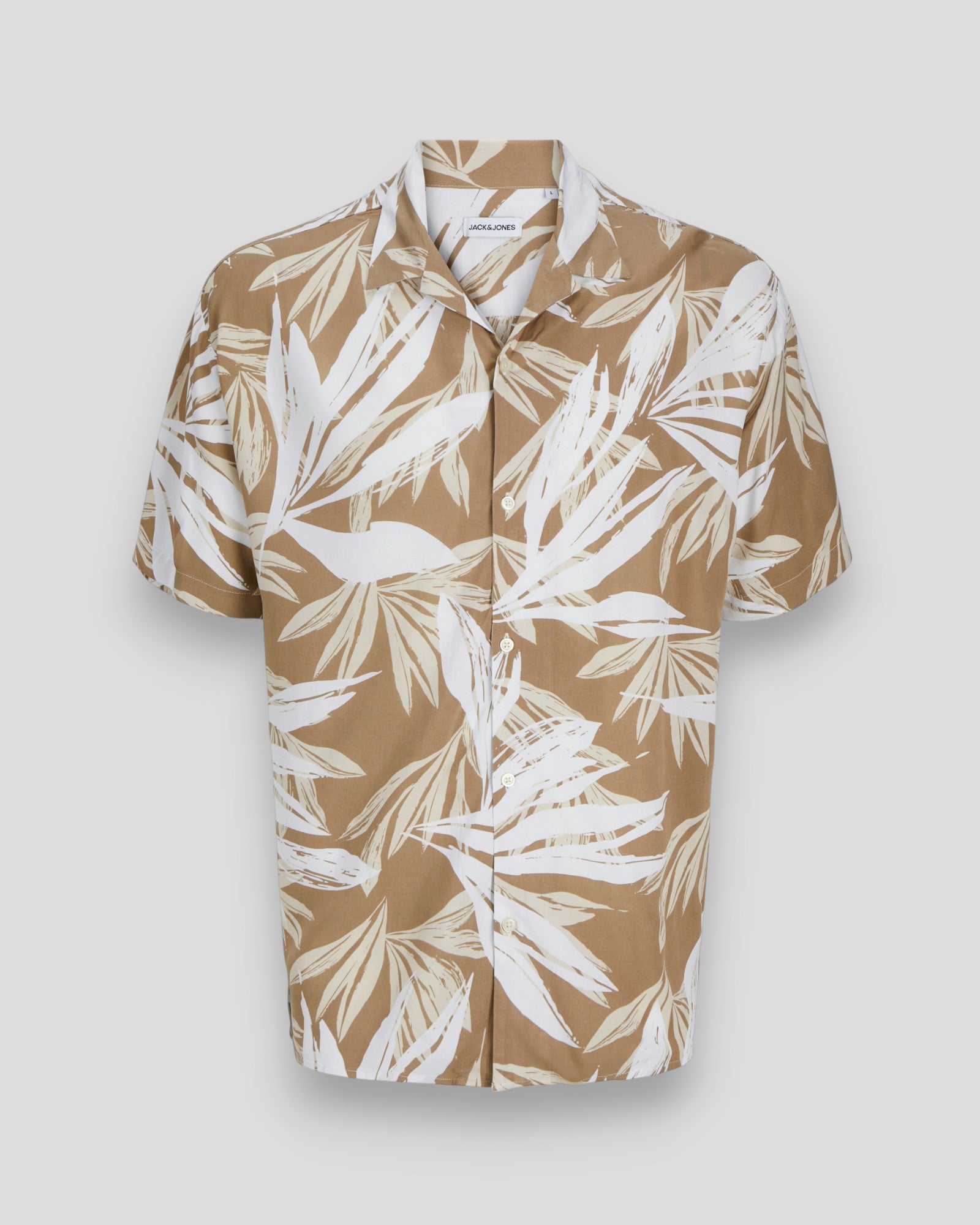 Jeff Tropical AOP Resort Shirt SS - Coriander