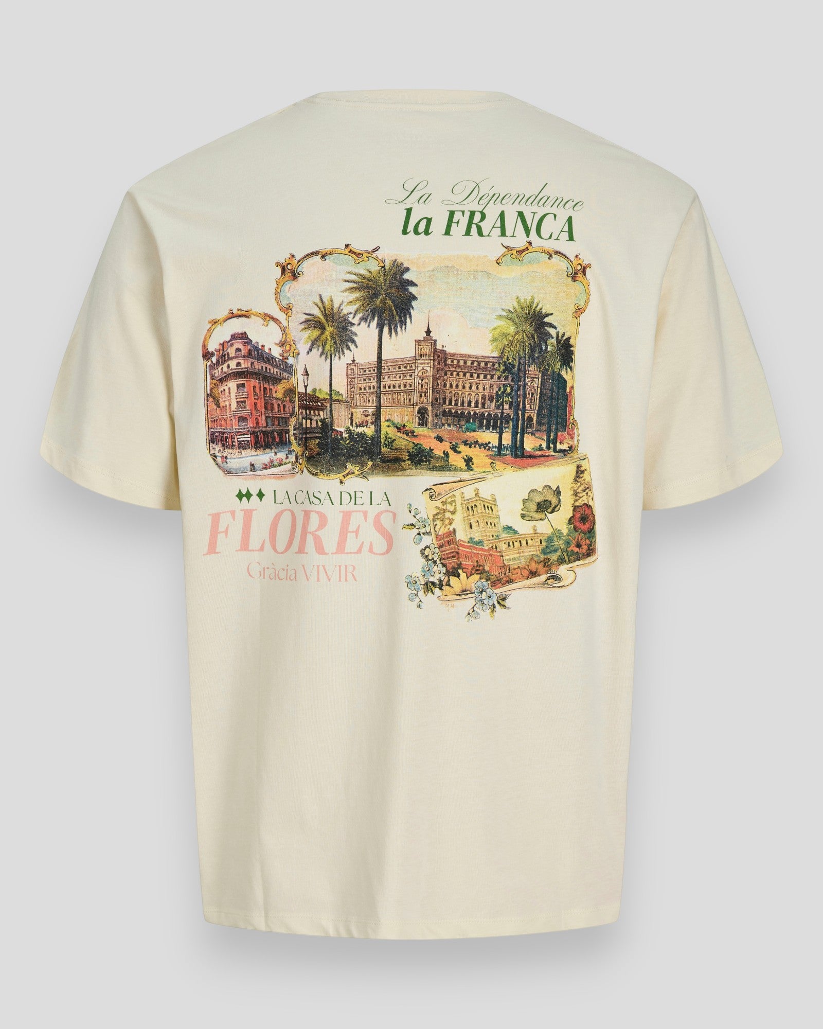 Paradise Island Tee SS Crew Neck - Antique White