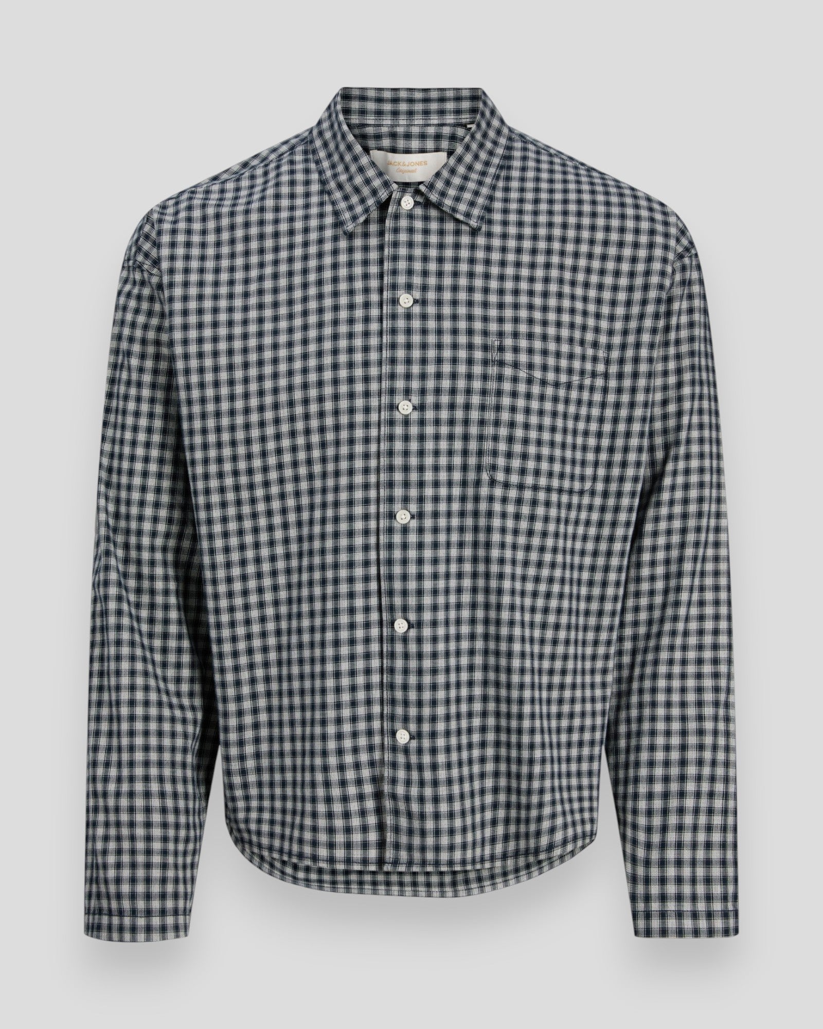 Austin Clean Check Shirt LS - Sky Captain