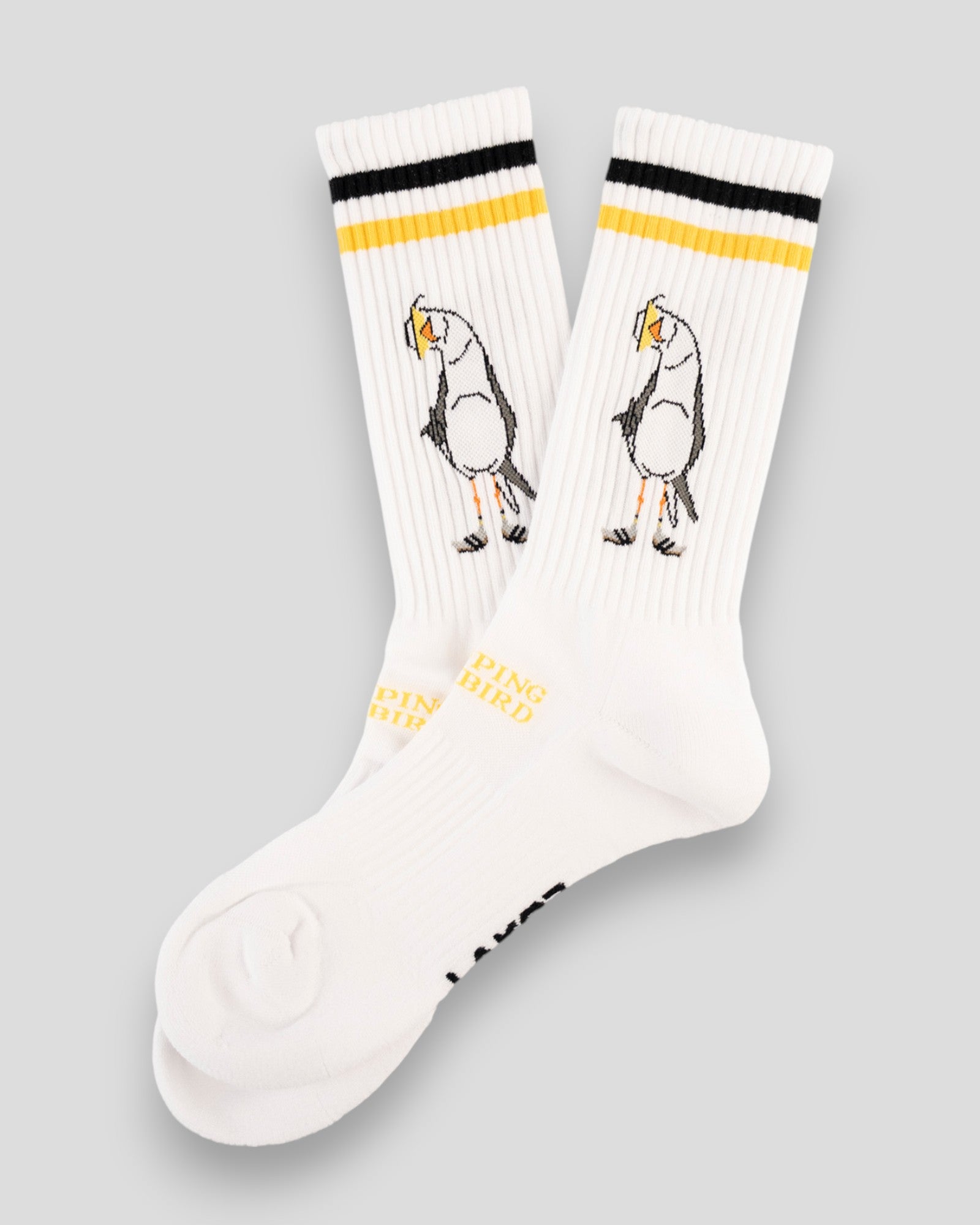 Flipping The Bird Tennis Socks - White