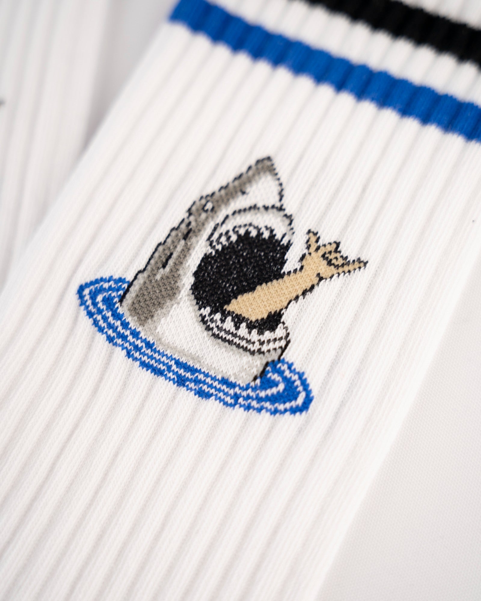 Shark Shaka Tennis Socks - White