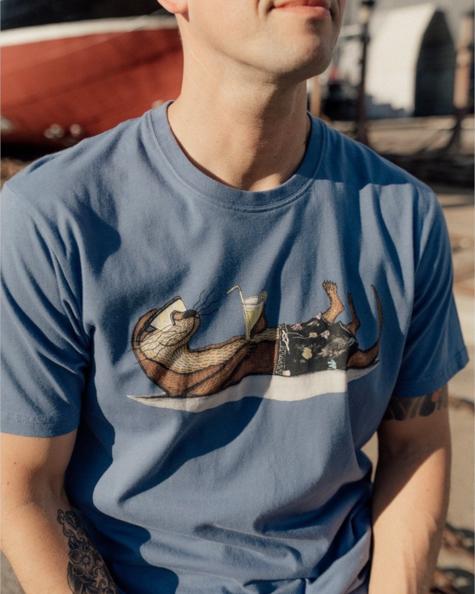 An Otter Vacation Tee - Bering Sea