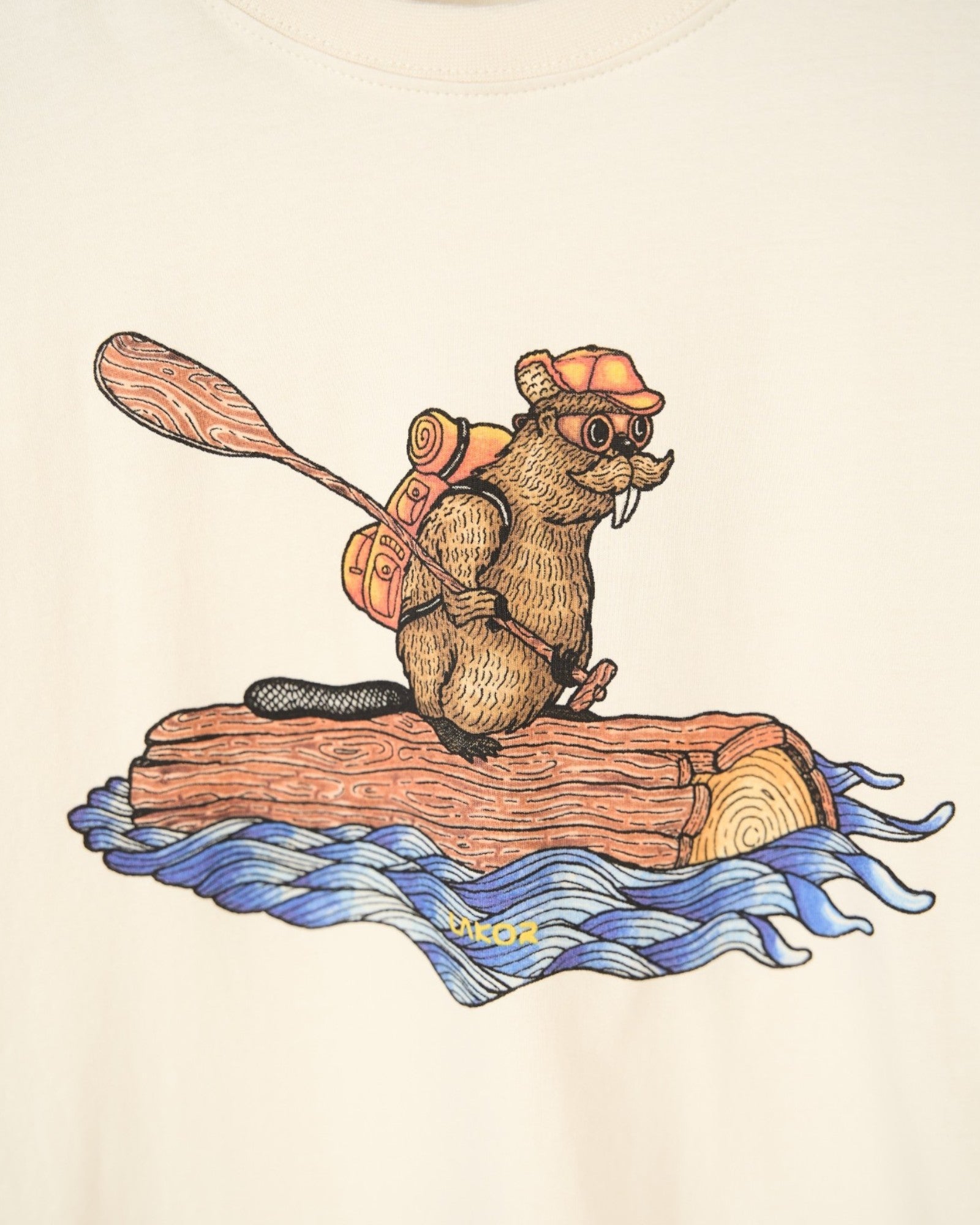 Beaver Rafting T-shirt - Rainy Day