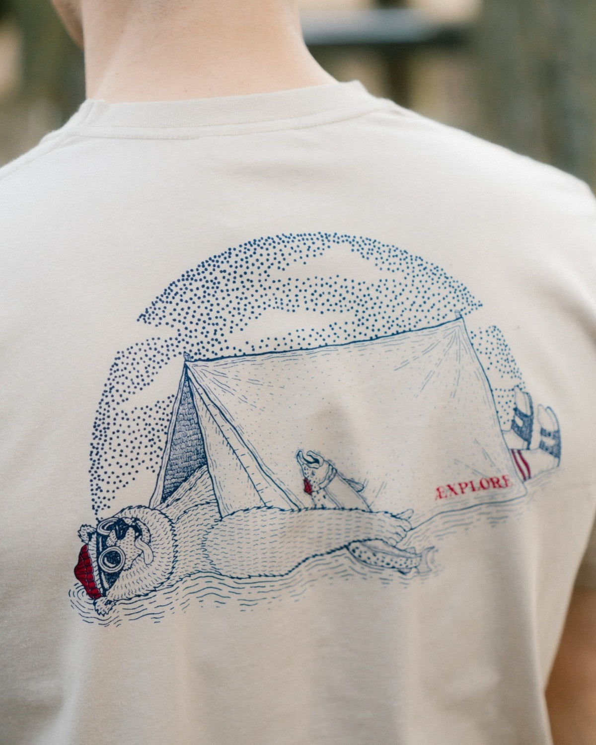 Bear Inn T-shirt - White Pepper