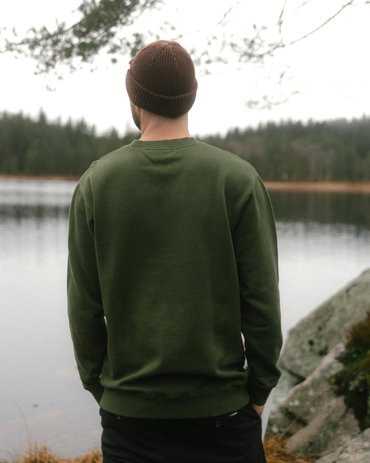 Lazy Lumber Crewneck - Riffle Green