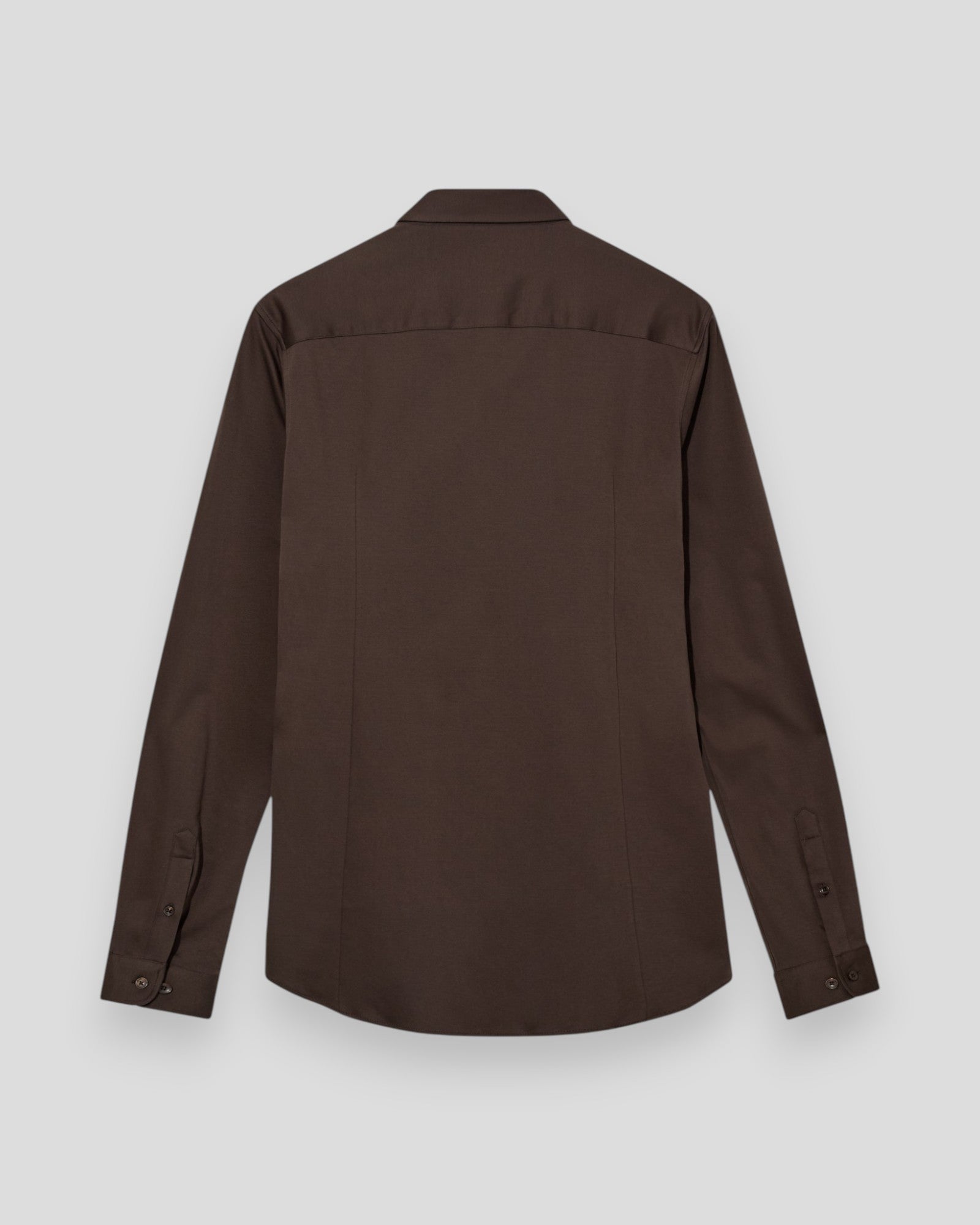 Marco Crunch Jersey Shirt - Chocolate Brown