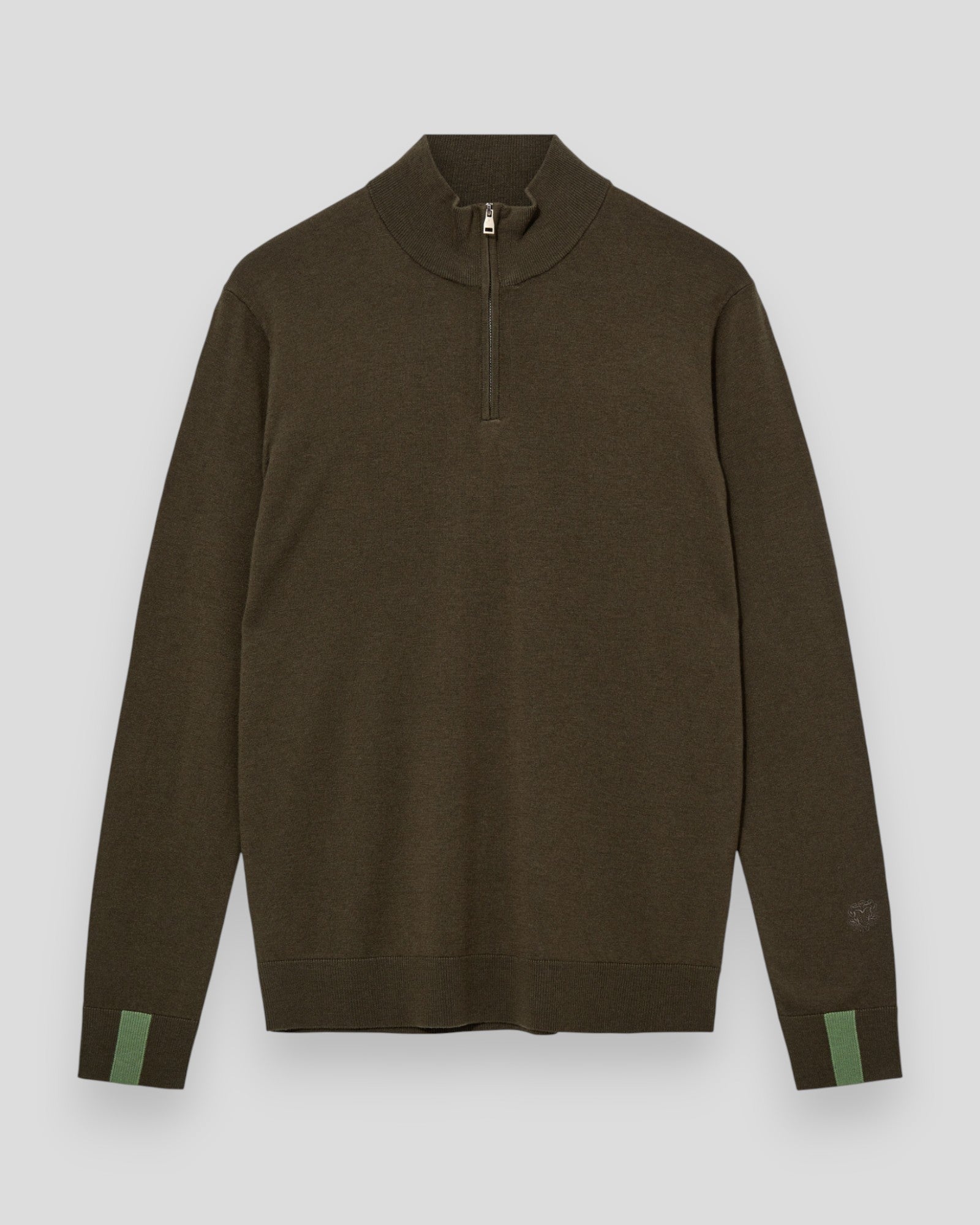 Adam Soft Zip Turtle Neck Knit - Grape Leaf