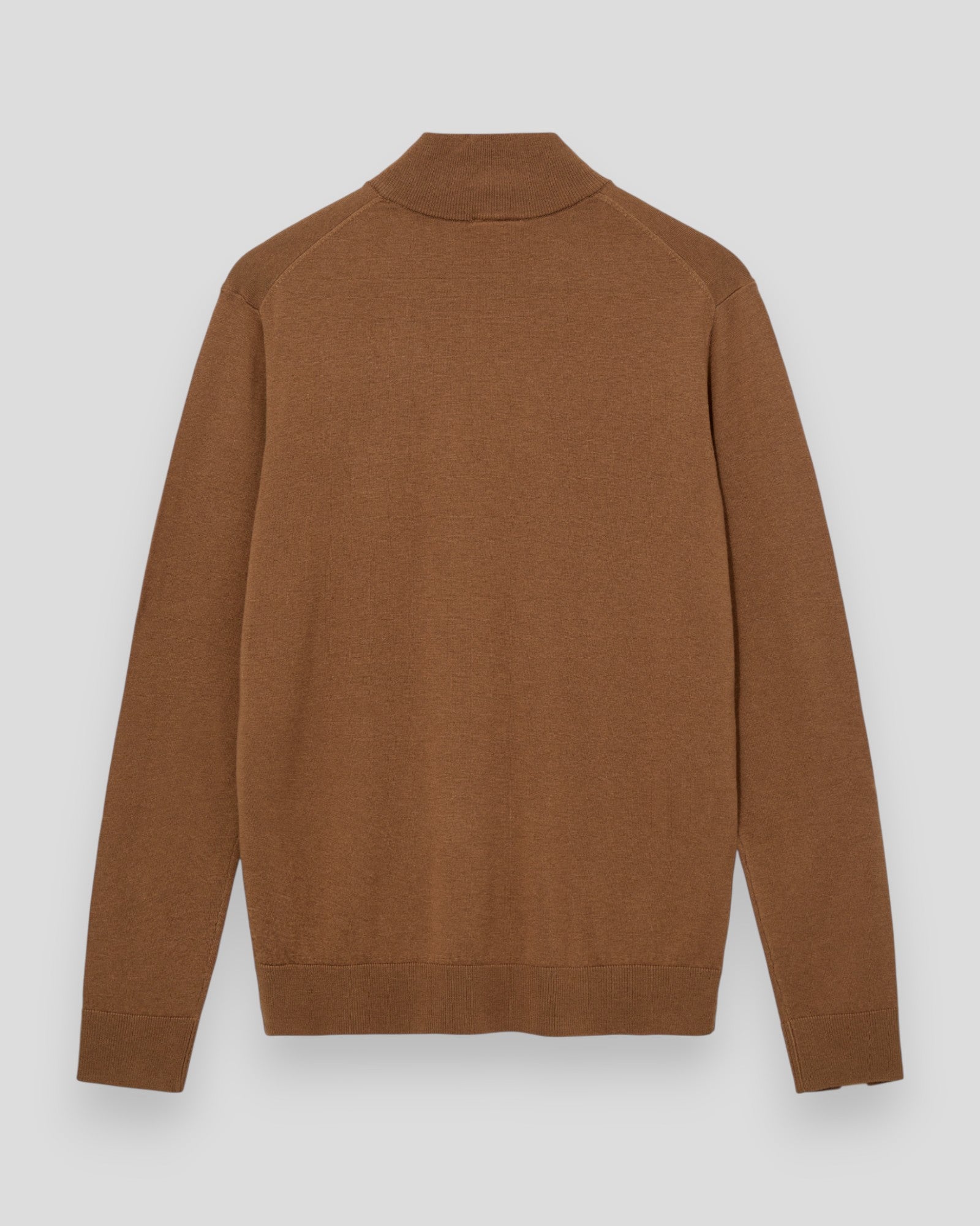 Adam Soft Zip Turtle Neck Knit - Toasted Coconut