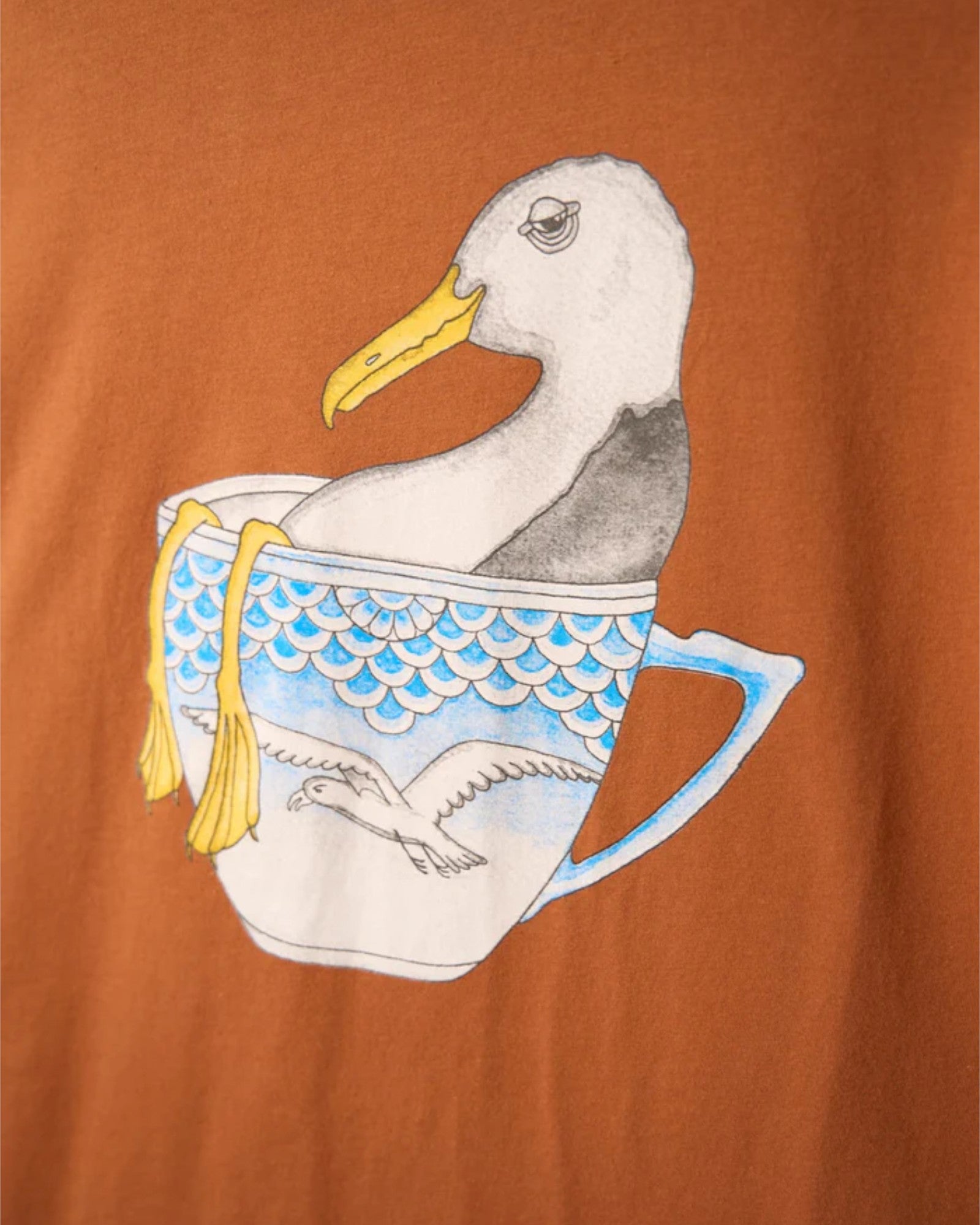 Seagull in a Cup Tee - Mocha Bisque